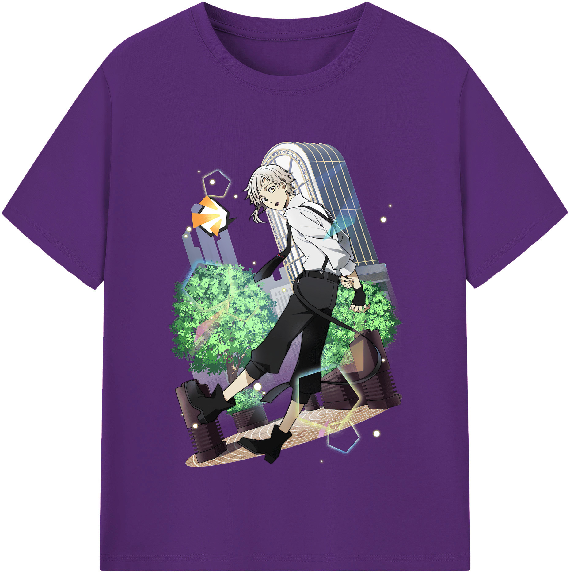 （画像用） 文豪ストレイドッグス Bungo Stray Dogs 綿100％半袖Tシャツ（フロントプリント）