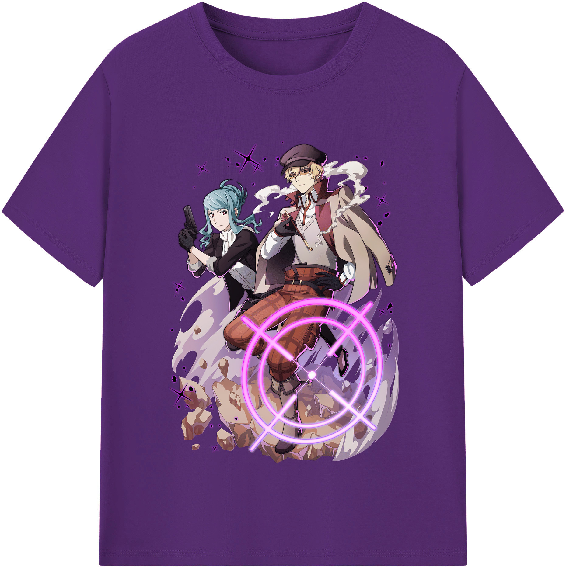 （画像用） 文豪ストレイドッグス Bungo Stray Dogs 綿100％半袖Tシャツ（フロントプリント）