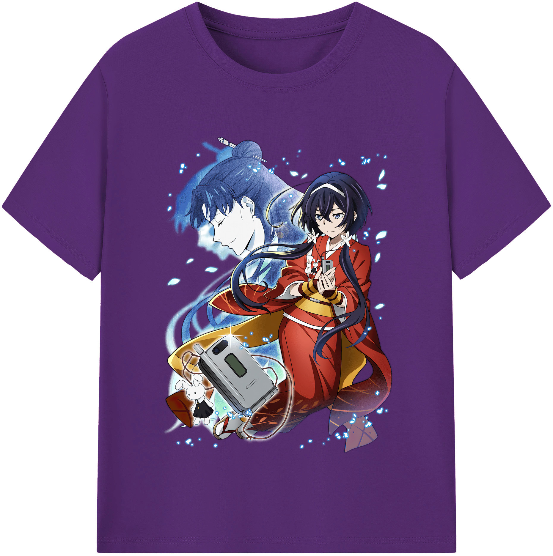 （画像用） 文豪ストレイドッグス Bungo Stray Dogs 綿100％半袖Tシャツ（フロントプリント）