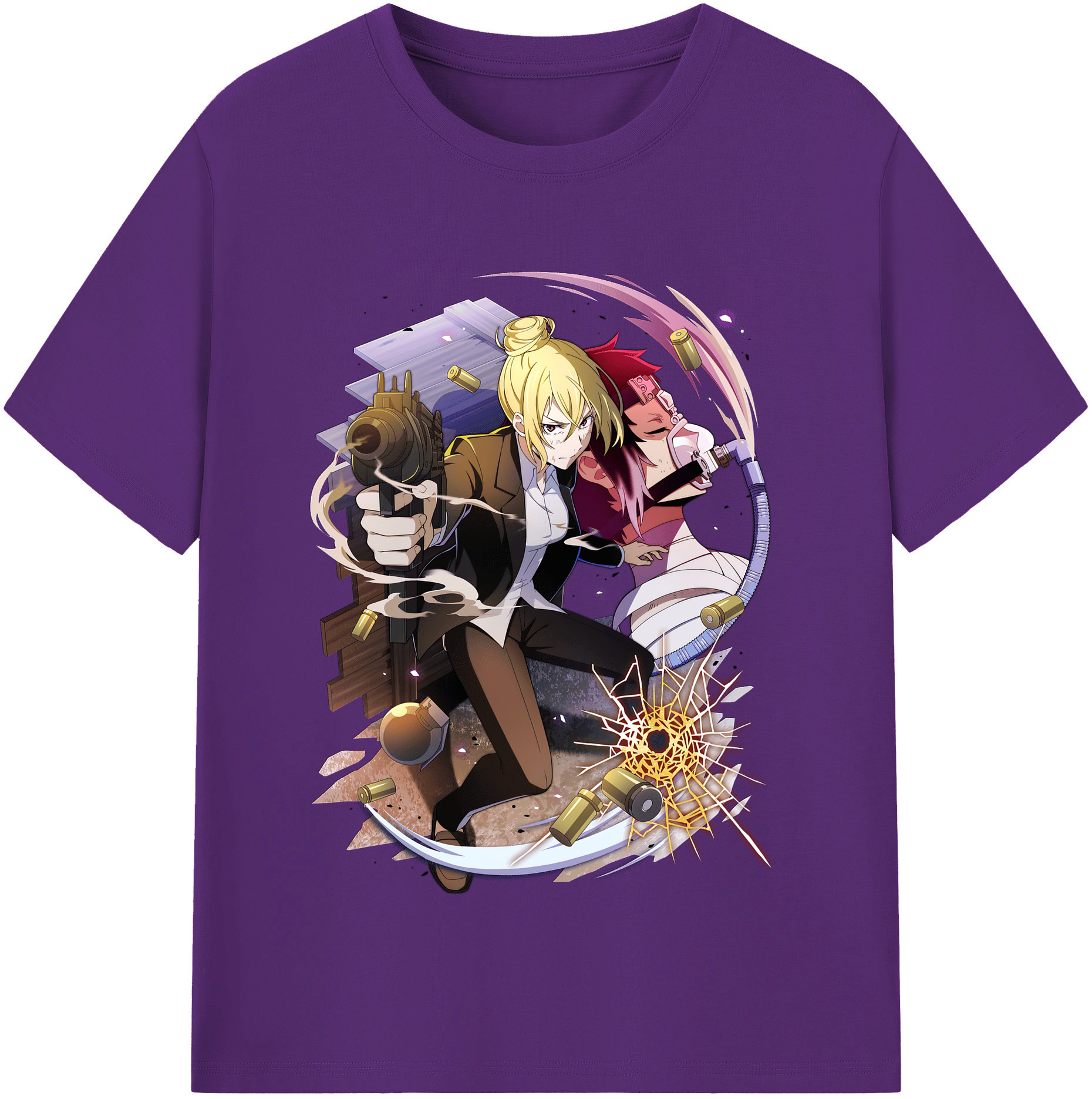 （画像用） 文豪ストレイドッグス Bungo Stray Dogs 綿100％半袖Tシャツ（フロントプリント）