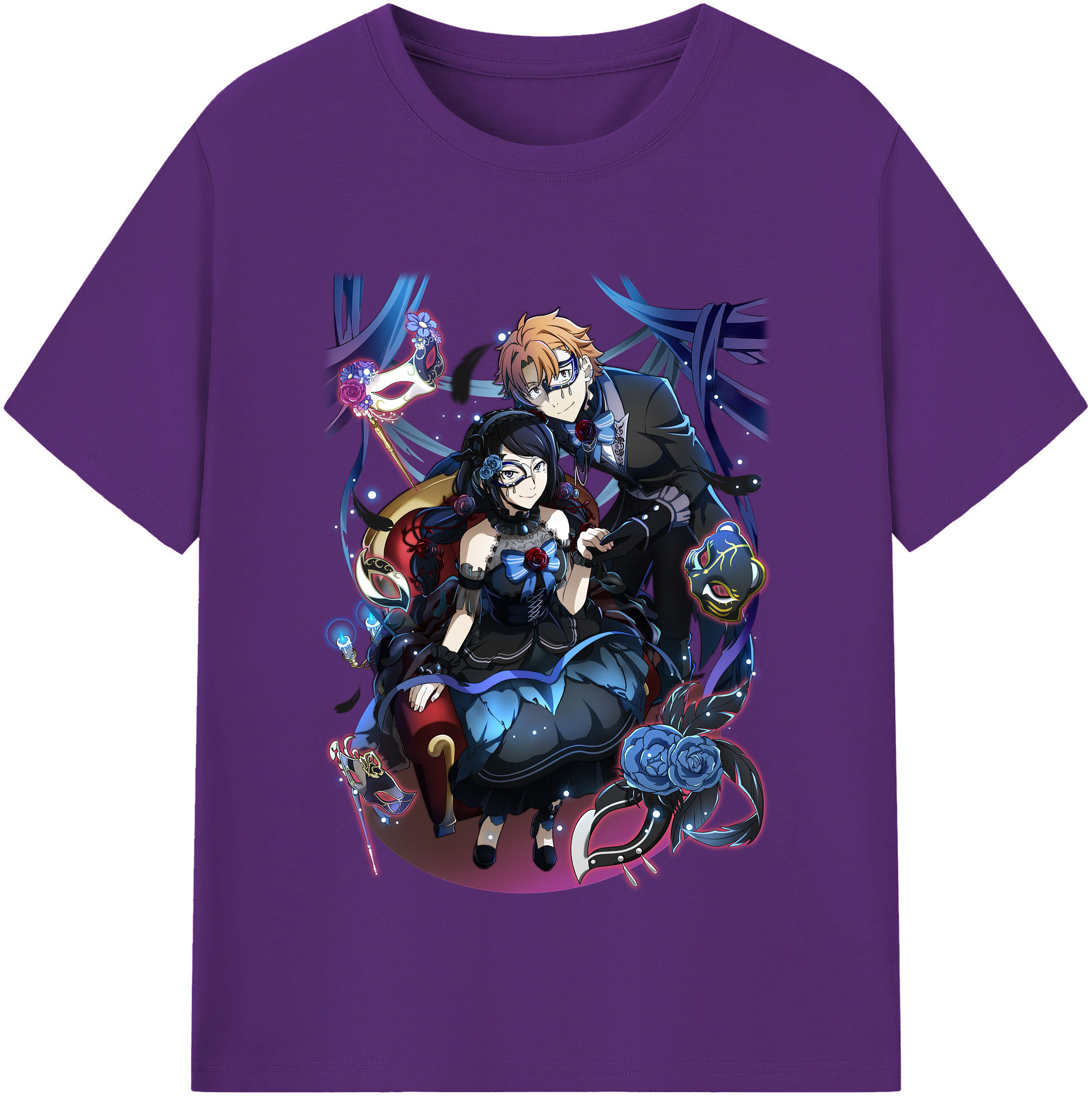 （画像用） 文豪ストレイドッグス Bungo Stray Dogs 綿100％半袖Tシャツ（フロントプリント）