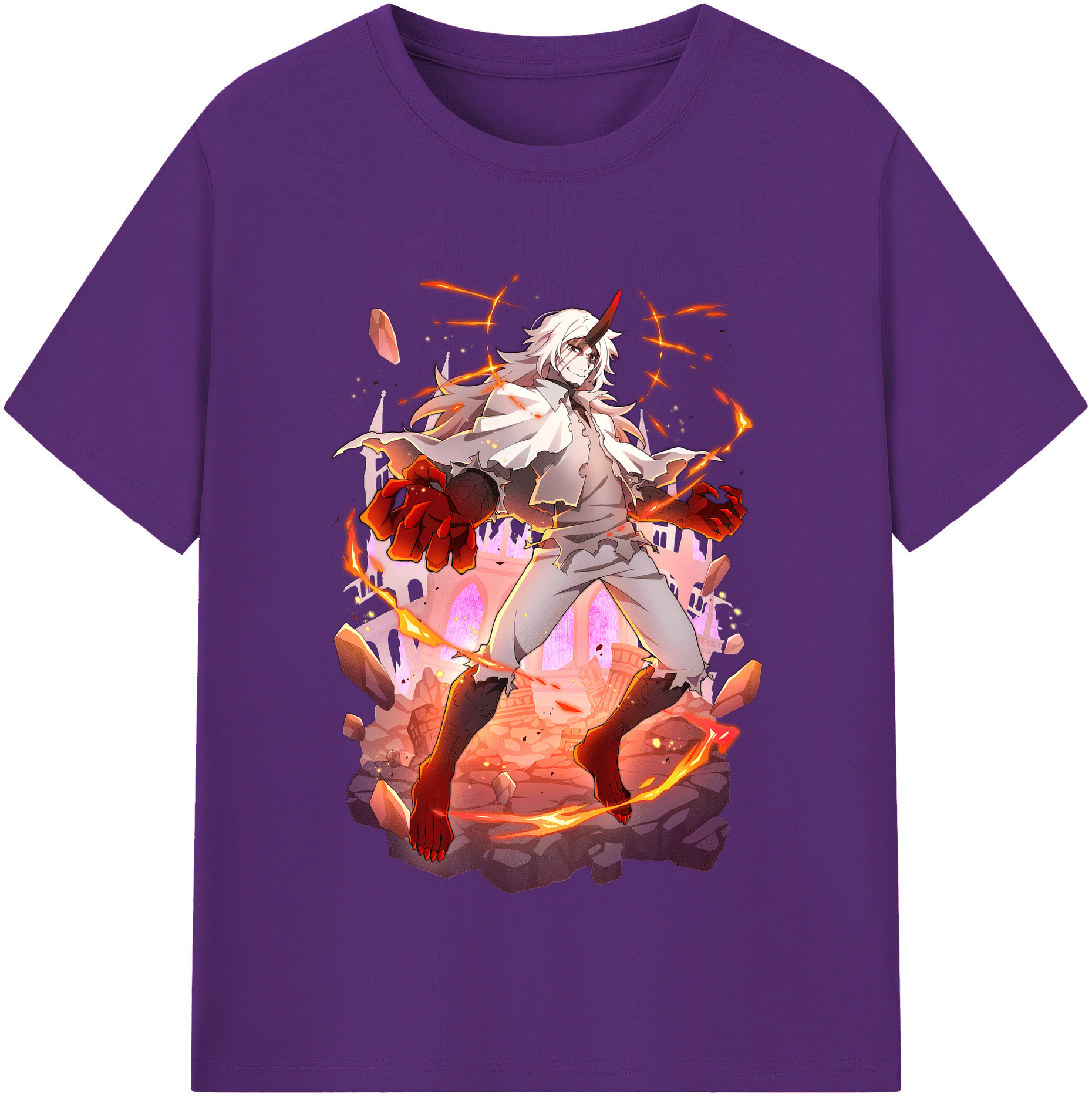 （画像用） 文豪ストレイドッグス Bungo Stray Dogs 綿100％半袖Tシャツ（フロントプリント）
