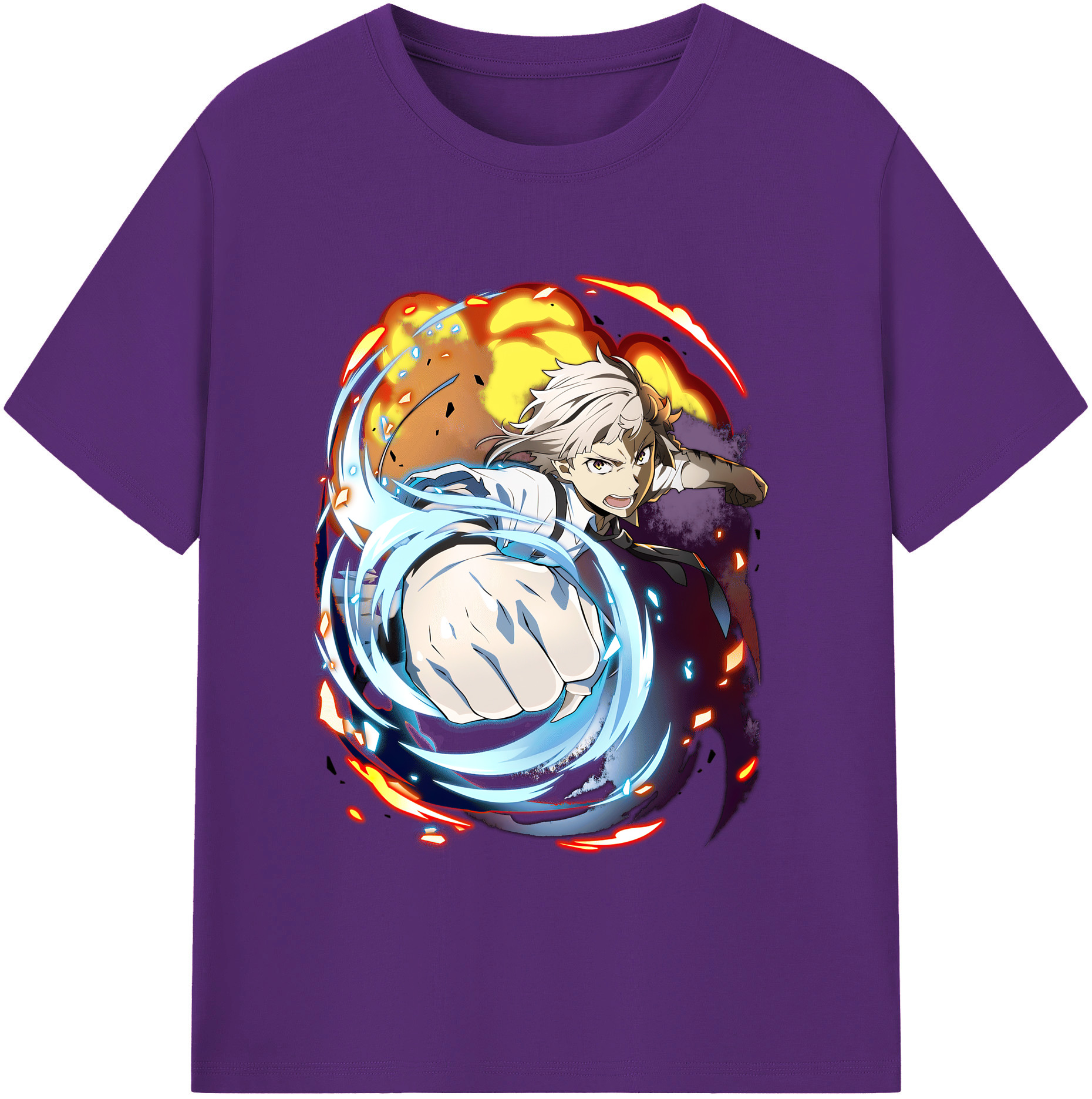 （画像用） 文豪ストレイドッグス Bungo Stray Dogs 綿100％半袖Tシャツ（フロントプリント）