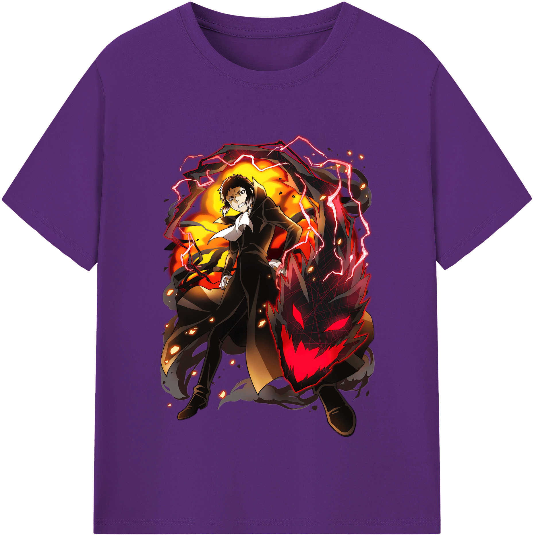 （画像用） 文豪ストレイドッグス Bungo Stray Dogs 綿100％半袖Tシャツ（フロントプリント）