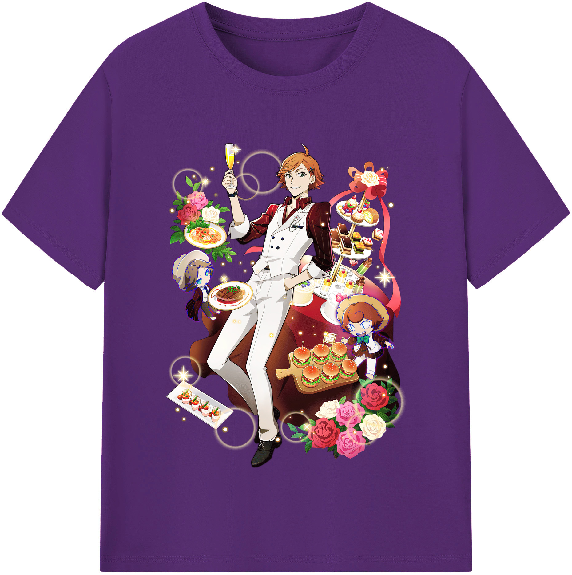（画像用） 文豪ストレイドッグス Bungo Stray Dogs 綿100％半袖Tシャツ（フロントプリント）