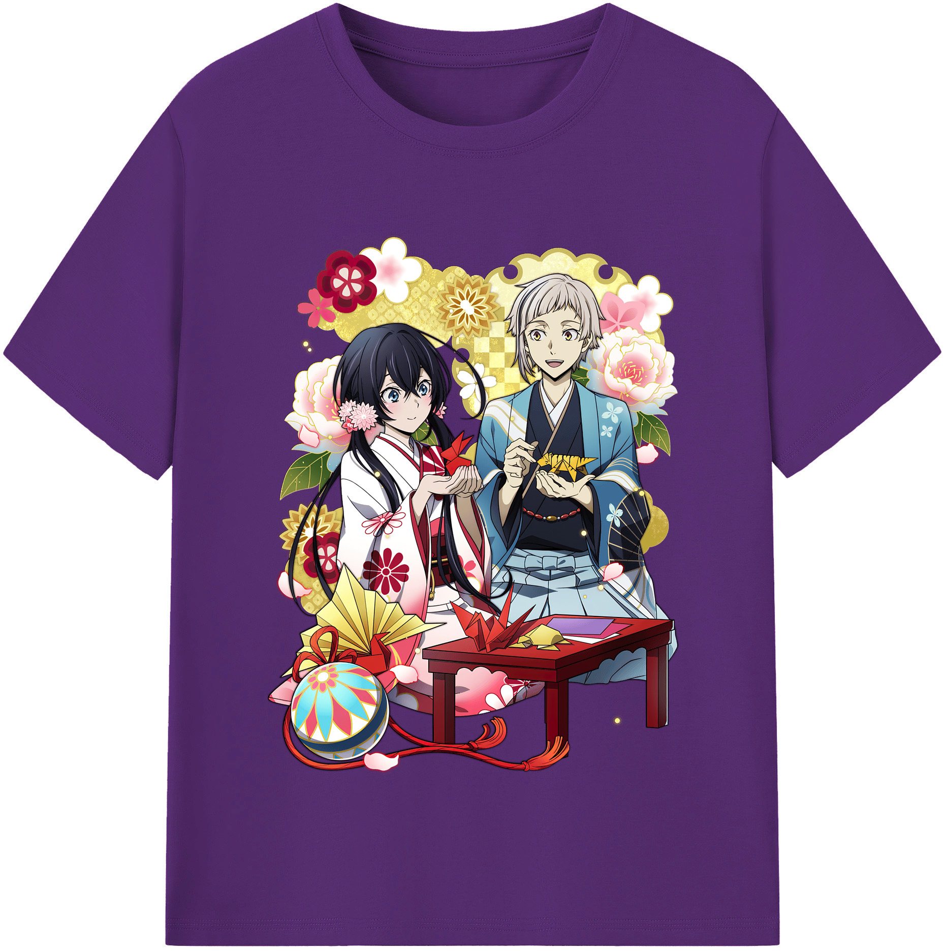 （画像用） 文豪ストレイドッグス Bungo Stray Dogs 綿100％半袖Tシャツ（フロントプリント）