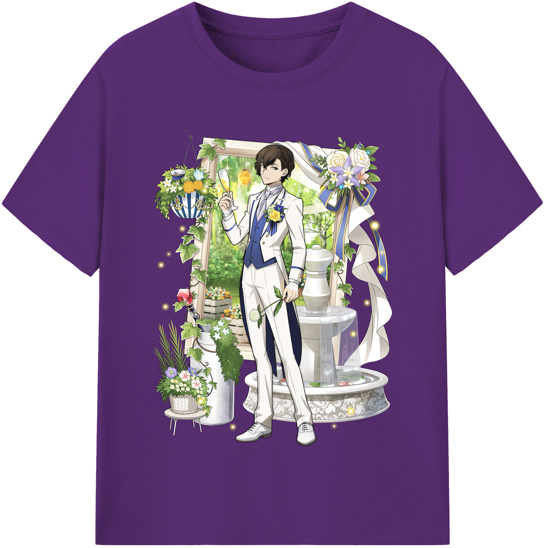 （画像用） 文豪ストレイドッグス Bungo Stray Dogs 綿100％半袖Tシャツ（フロントプリント）