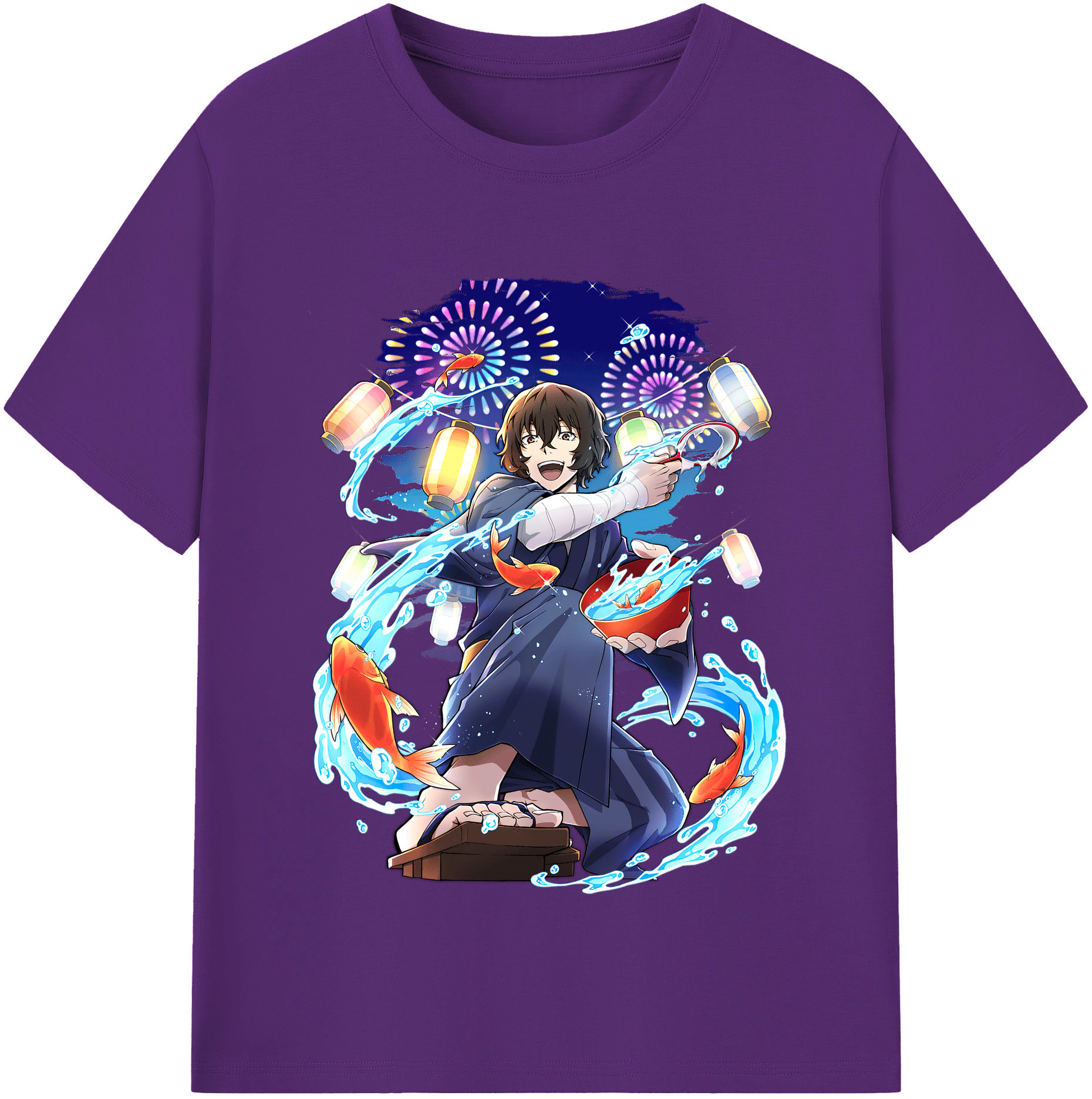 （画像用） 文豪ストレイドッグス Bungo Stray Dogs 綿100％半袖Tシャツ（フロントプリント）