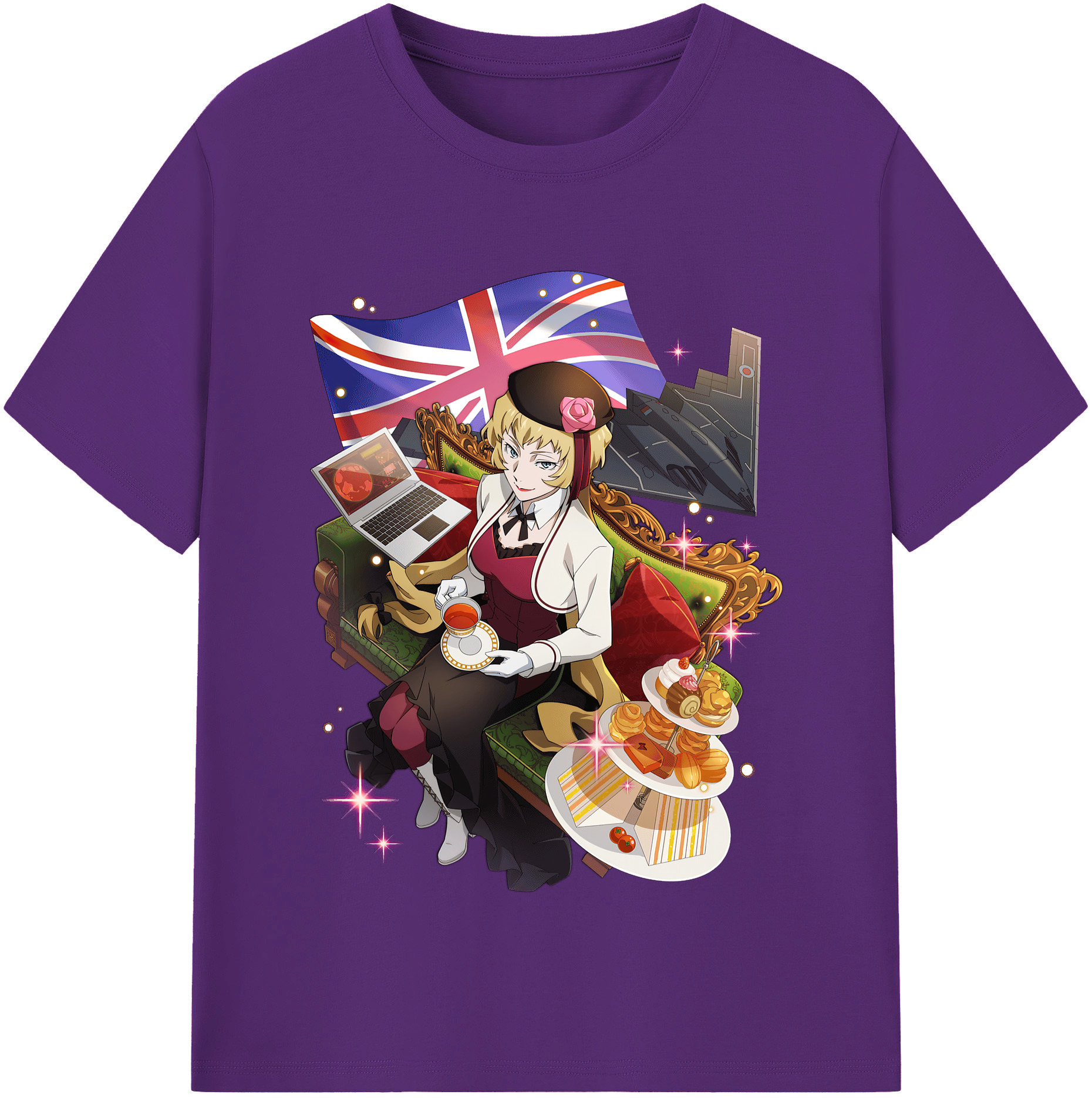 （画像用） 文豪ストレイドッグス Bungo Stray Dogs 綿100％半袖Tシャツ（フロントプリント）