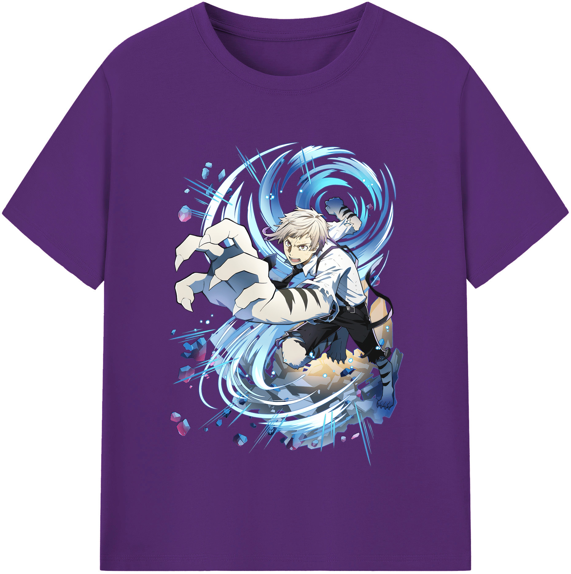 （画像用） 文豪ストレイドッグス Bungo Stray Dogs 綿100％半袖Tシャツ（フロントプリント）