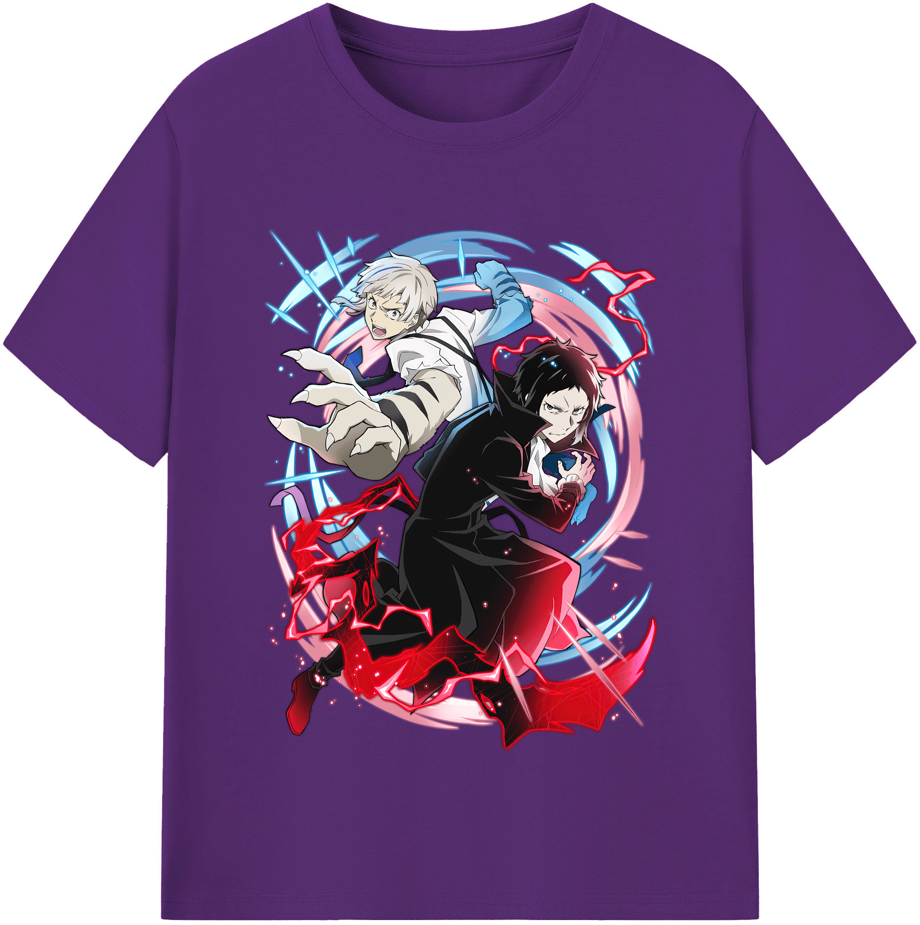 （画像用） 文豪ストレイドッグス Bungo Stray Dogs 綿100％半袖Tシャツ（フロントプリント）