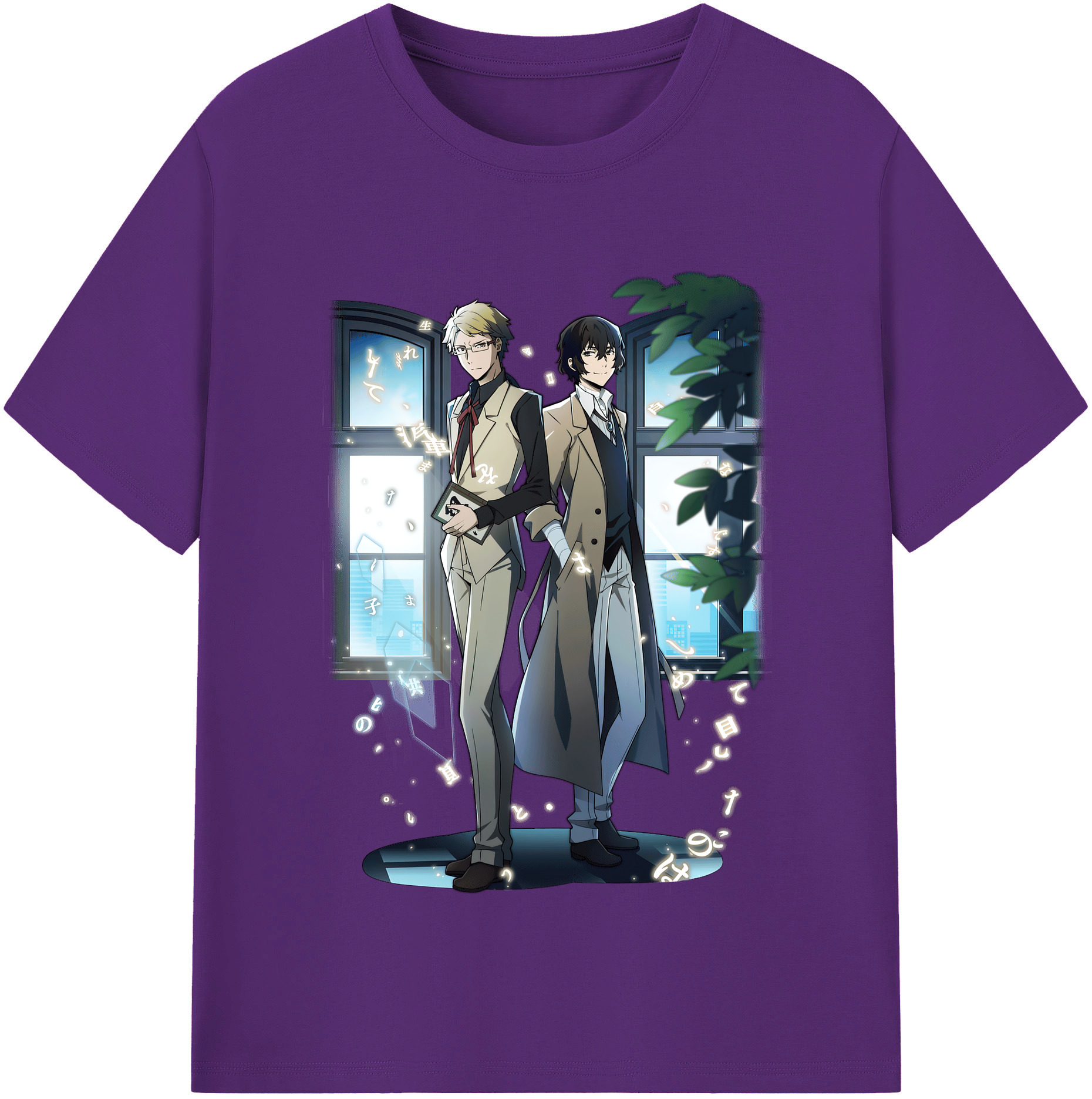 （画像用） 文豪ストレイドッグス Bungo Stray Dogs 綿100％半袖Tシャツ（フロントプリント）