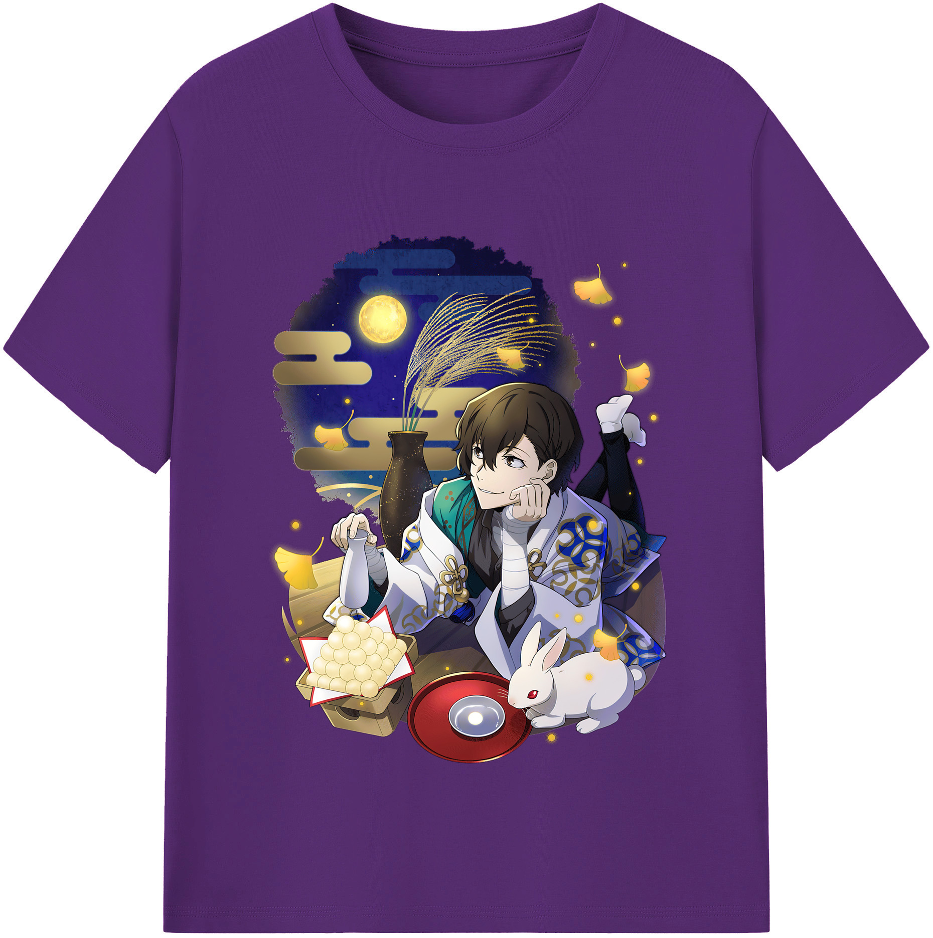 （画像用） 文豪ストレイドッグス Bungo Stray Dogs 綿100％半袖Tシャツ（フロントプリント）