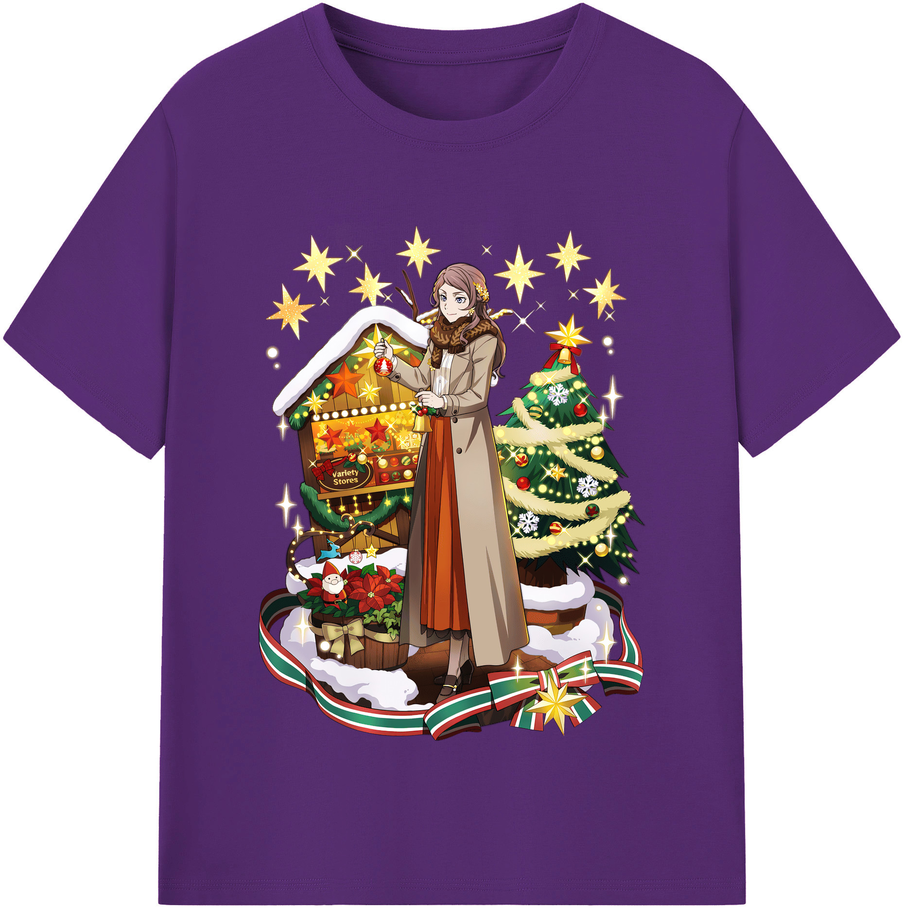 （画像用） 文豪ストレイドッグス Bungo Stray Dogs 綿100％半袖Tシャツ（フロントプリント）