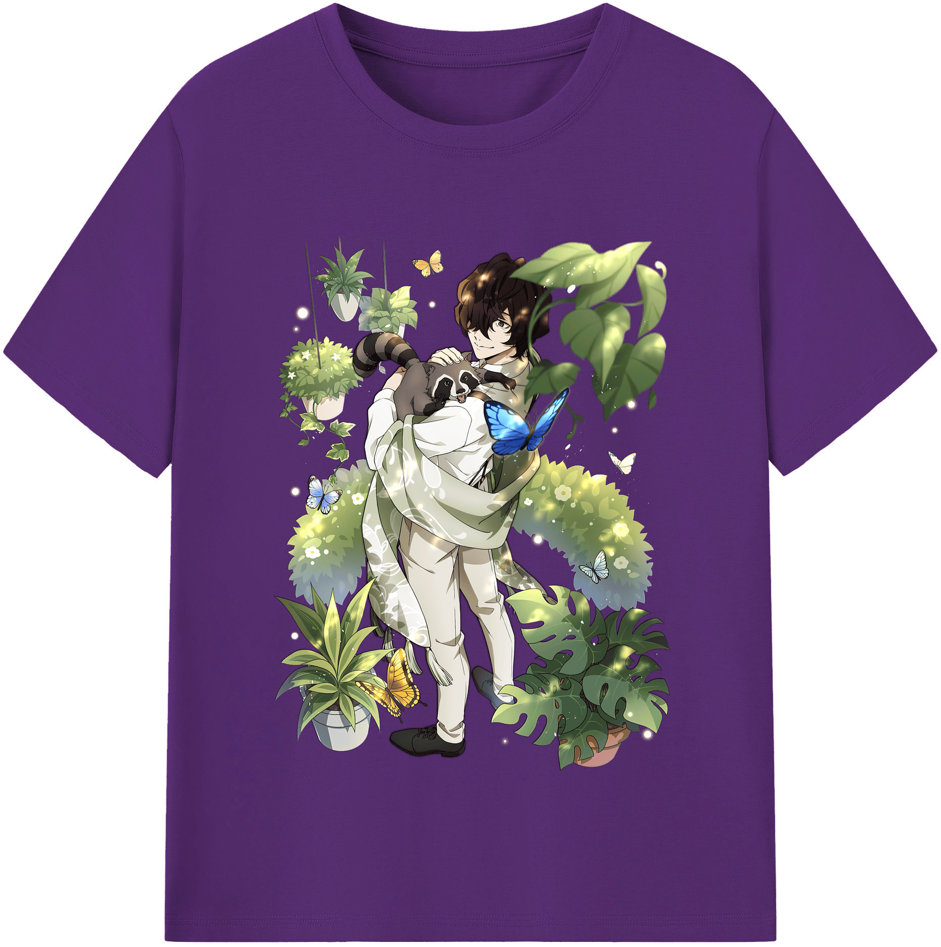 （画像用） 文豪ストレイドッグス Bungo Stray Dogs 綿100％半袖Tシャツ（フロントプリント）