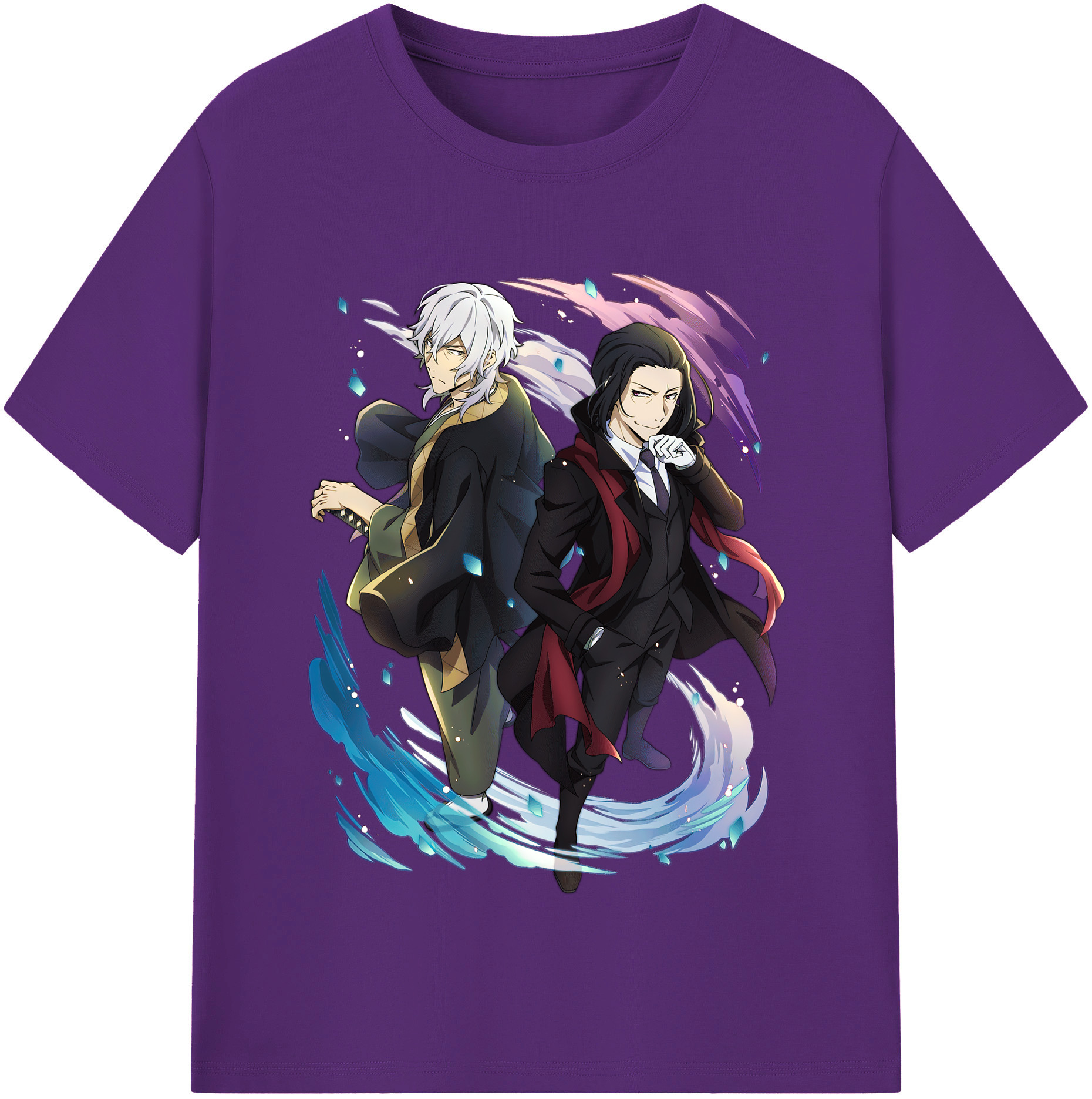 （画像用） 文豪ストレイドッグス Bungo Stray Dogs 綿100％半袖Tシャツ（フロントプリント）