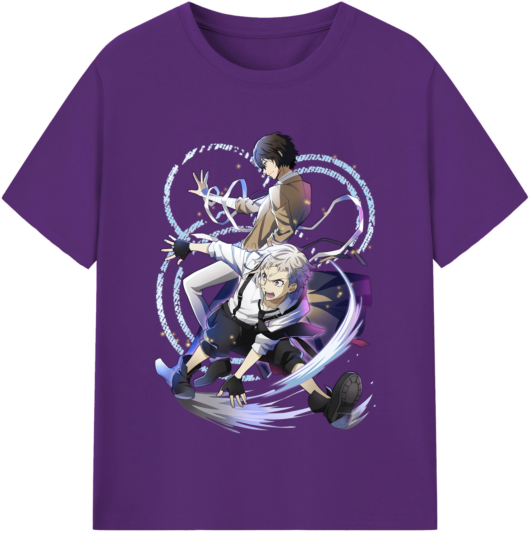 （画像用） 文豪ストレイドッグス Bungo Stray Dogs 綿100％半袖Tシャツ（フロントプリント）