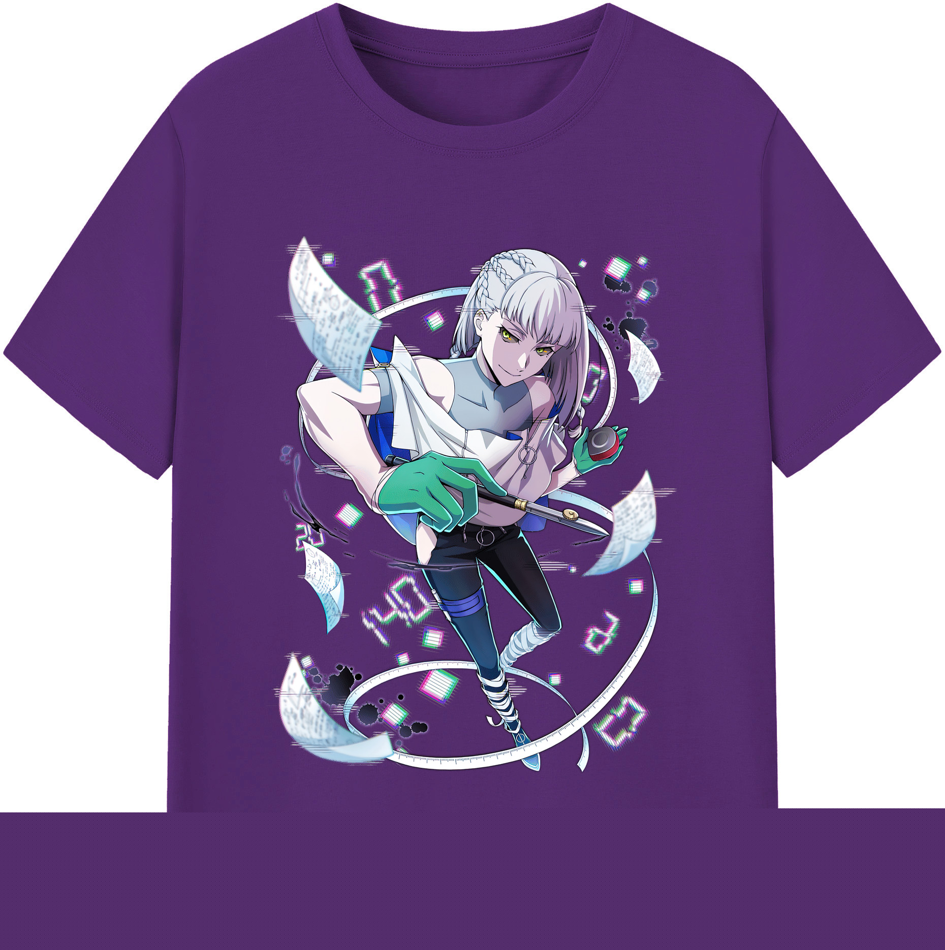 （画像用） 文豪ストレイドッグス Bungo Stray Dogs 綿100％半袖Tシャツ（フロントプリント）