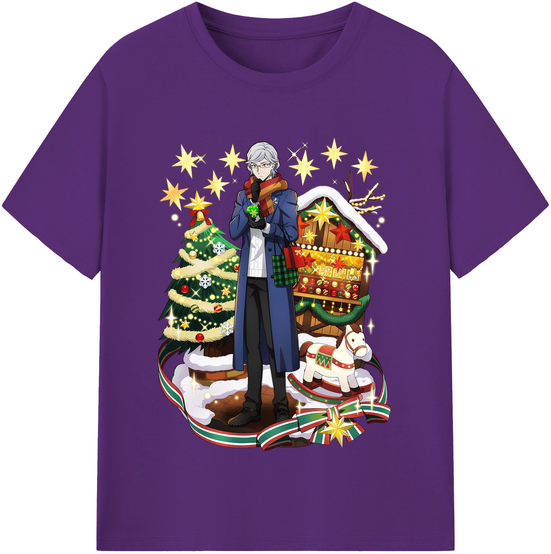 （画像用） 文豪ストレイドッグス Bungo Stray Dogs 綿100％半袖Tシャツ（フロントプリント）