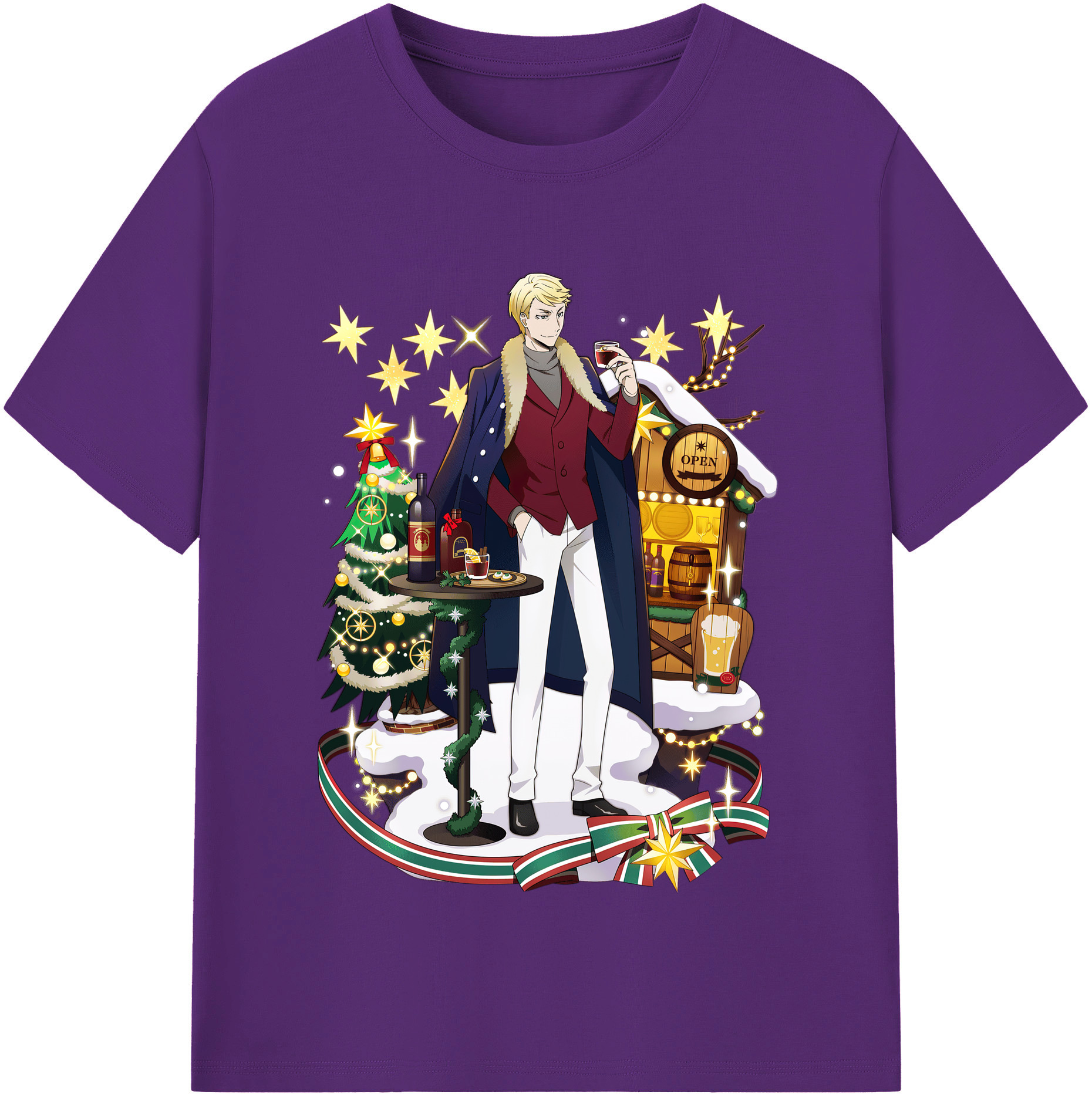 （画像用） 文豪ストレイドッグス Bungo Stray Dogs 綿100％半袖Tシャツ（フロントプリント）