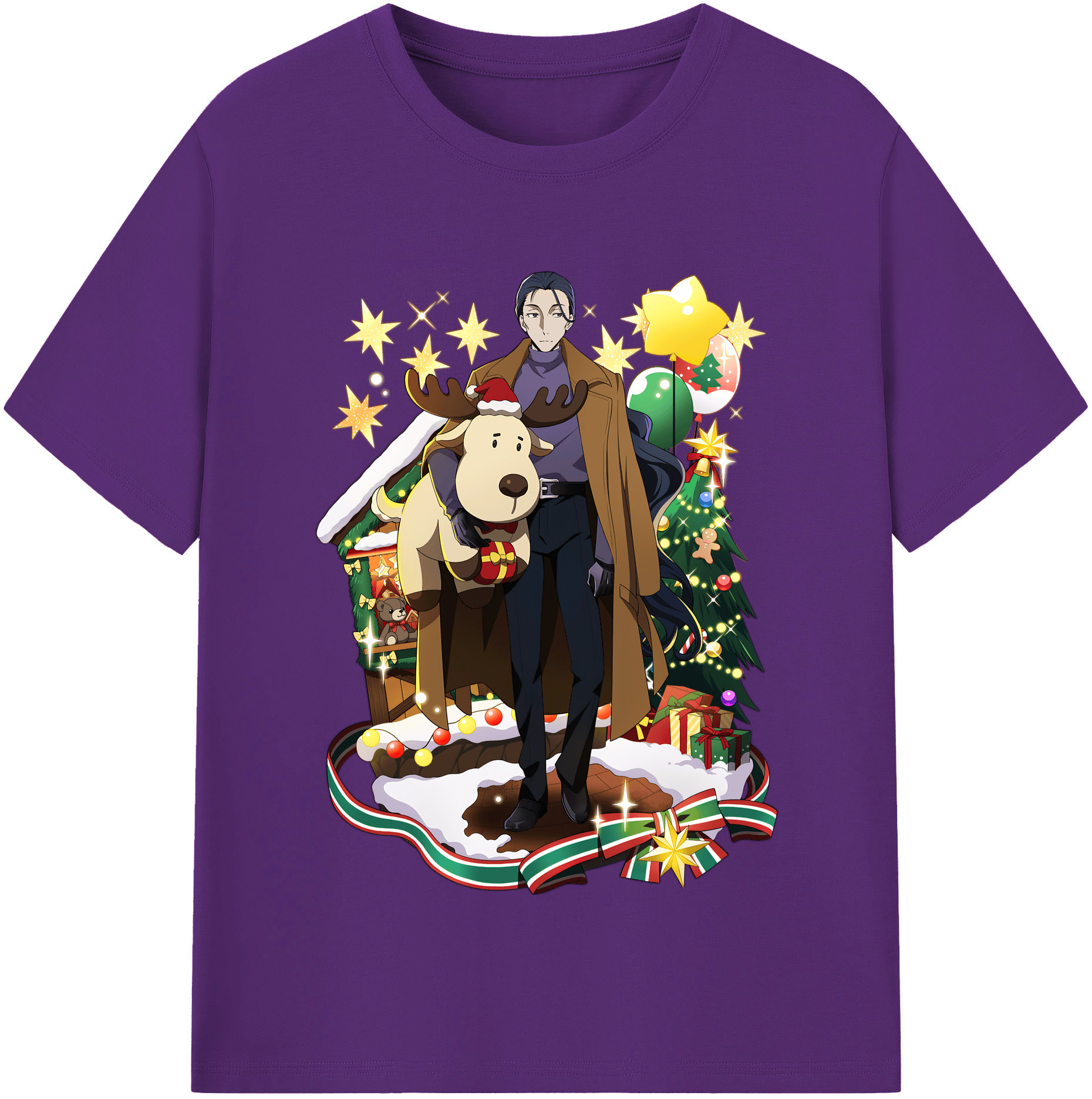 （画像用） 文豪ストレイドッグス Bungo Stray Dogs 綿100％半袖Tシャツ（フロントプリント）