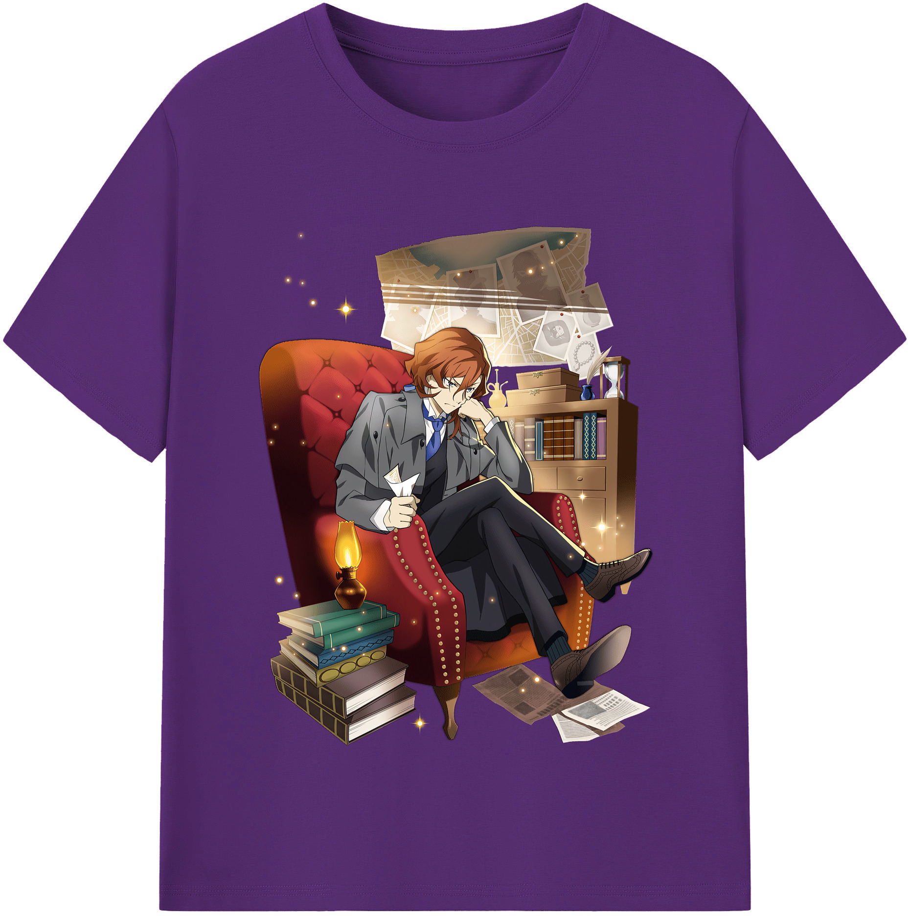 （画像用） 文豪ストレイドッグス Bungo Stray Dogs 綿100％半袖Tシャツ（フロントプリント）