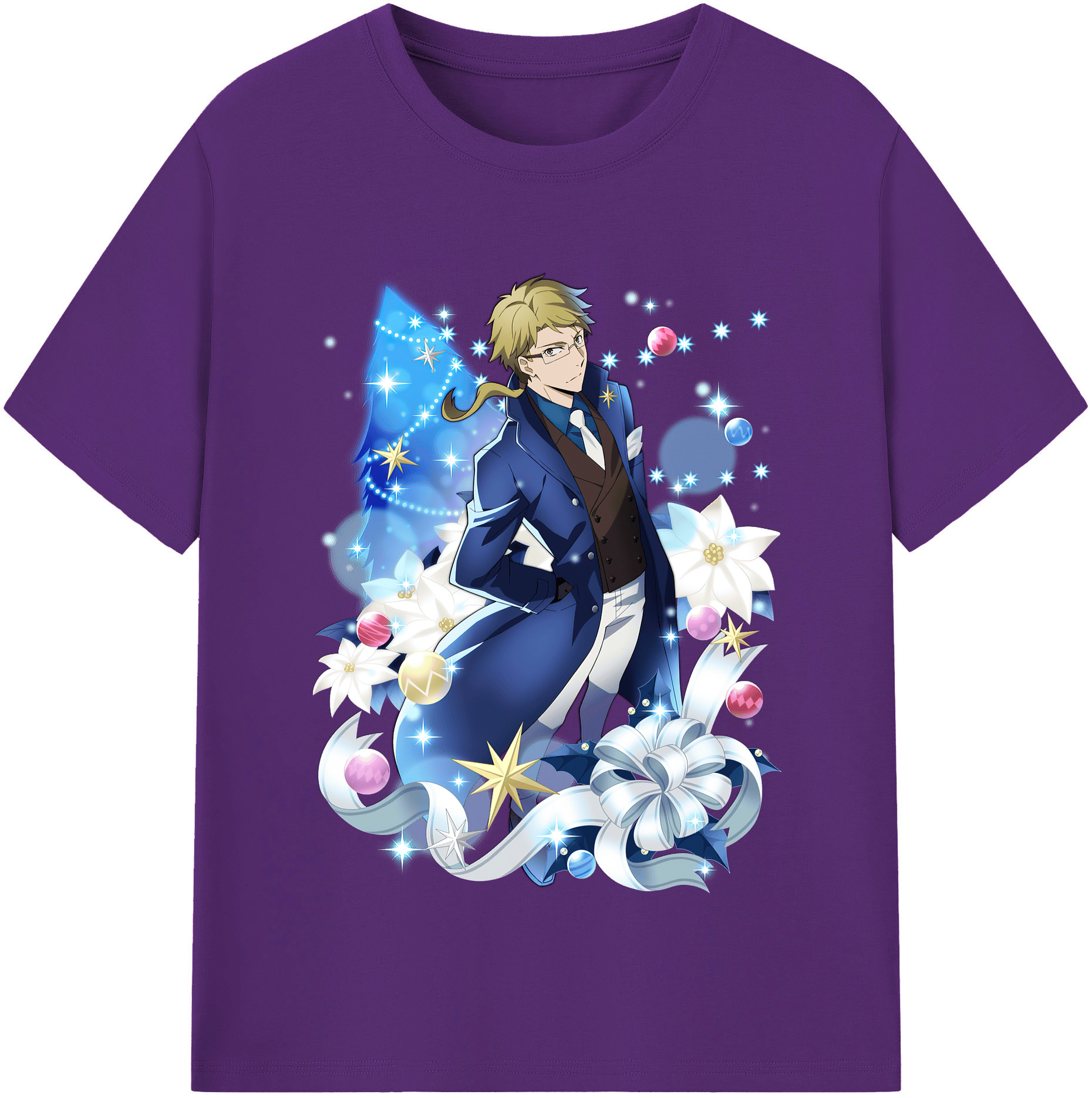 （画像用） 文豪ストレイドッグス Bungo Stray Dogs 綿100％半袖Tシャツ（フロントプリント）