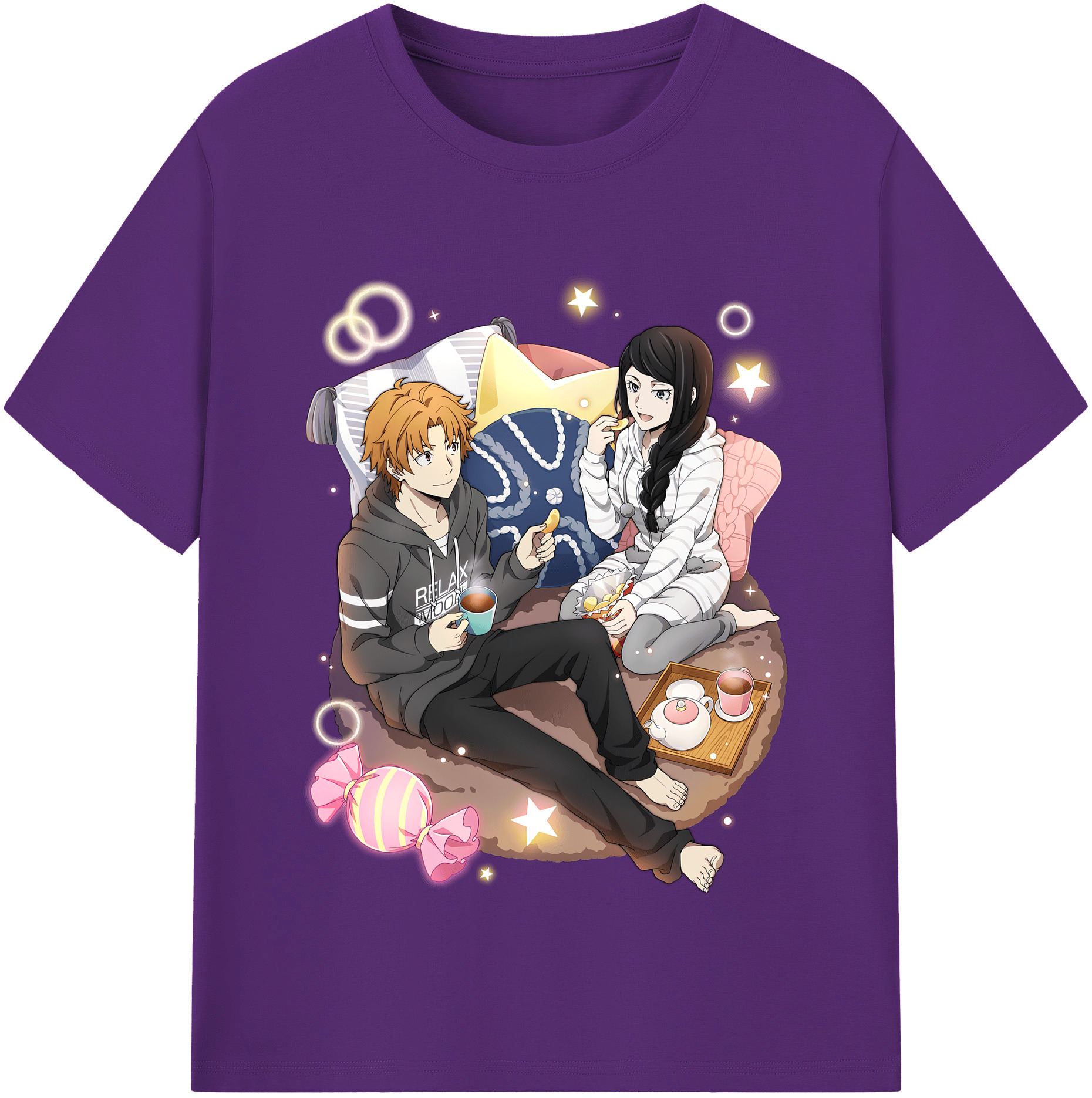 （画像用） 文豪ストレイドッグス Bungo Stray Dogs 綿100％半袖Tシャツ（フロントプリント）