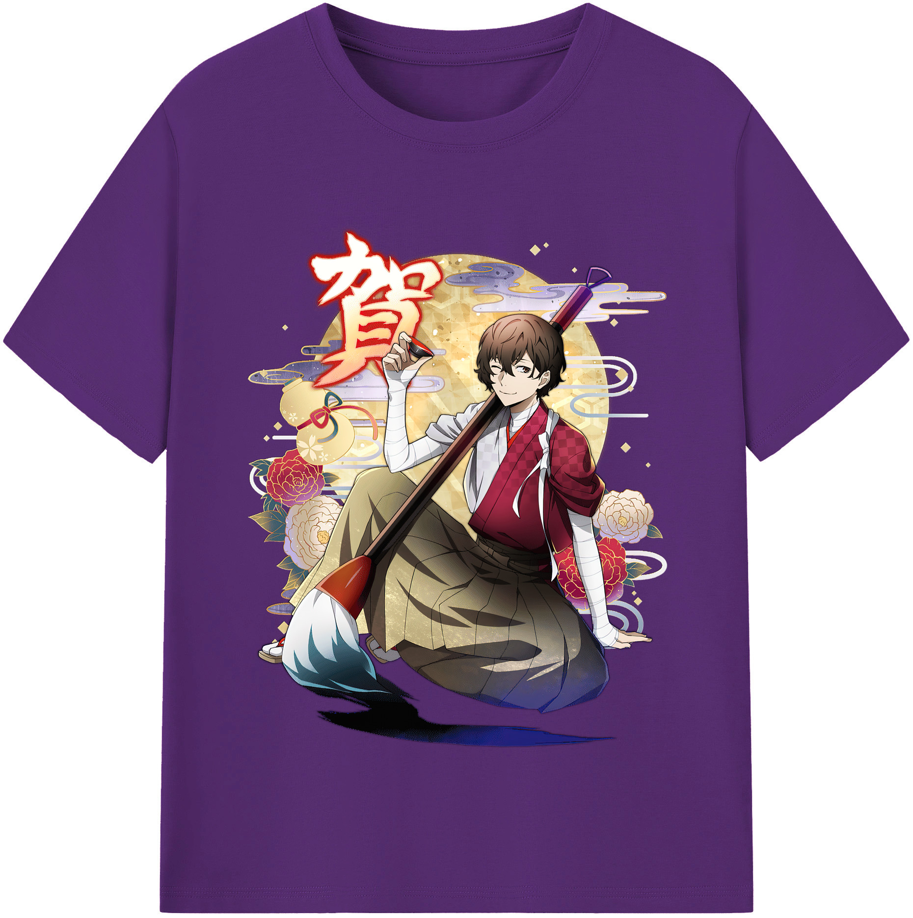 （画像用） 文豪ストレイドッグス Bungo Stray Dogs 綿100％半袖Tシャツ（フロントプリント）