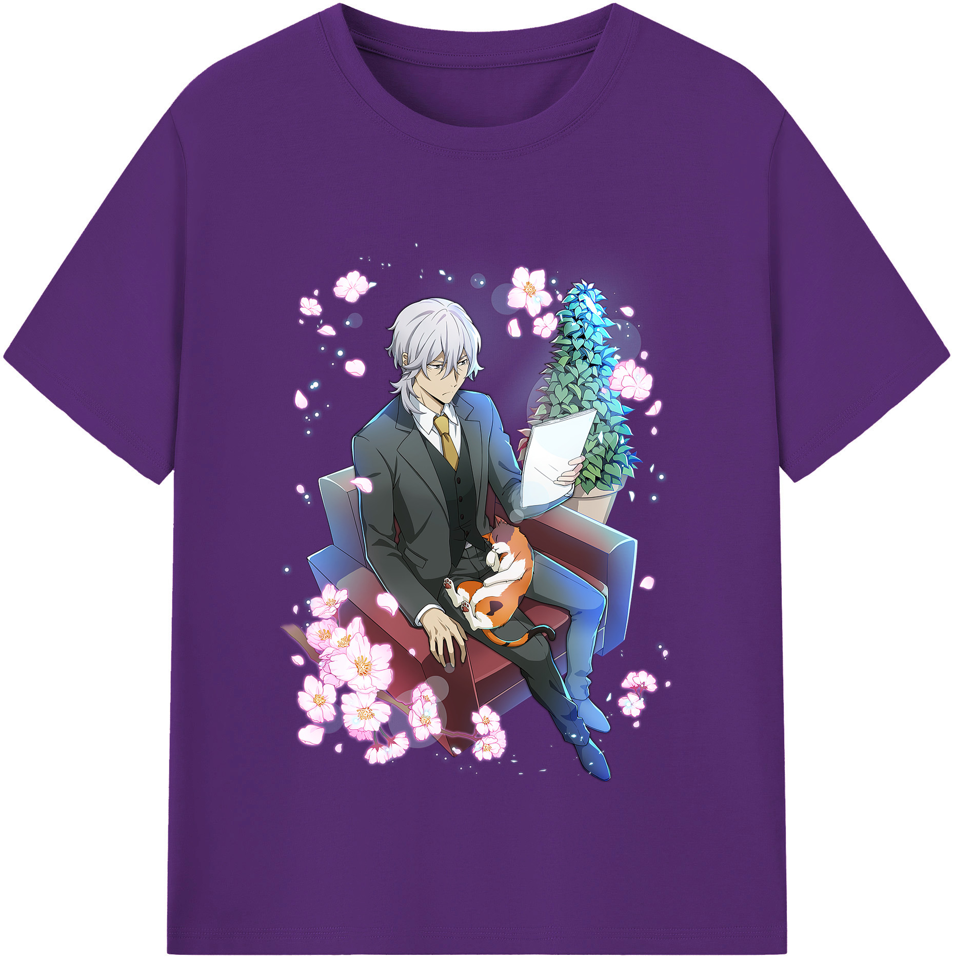 （画像用） 文豪ストレイドッグス Bungo Stray Dogs 綿100％半袖Tシャツ（フロントプリント）