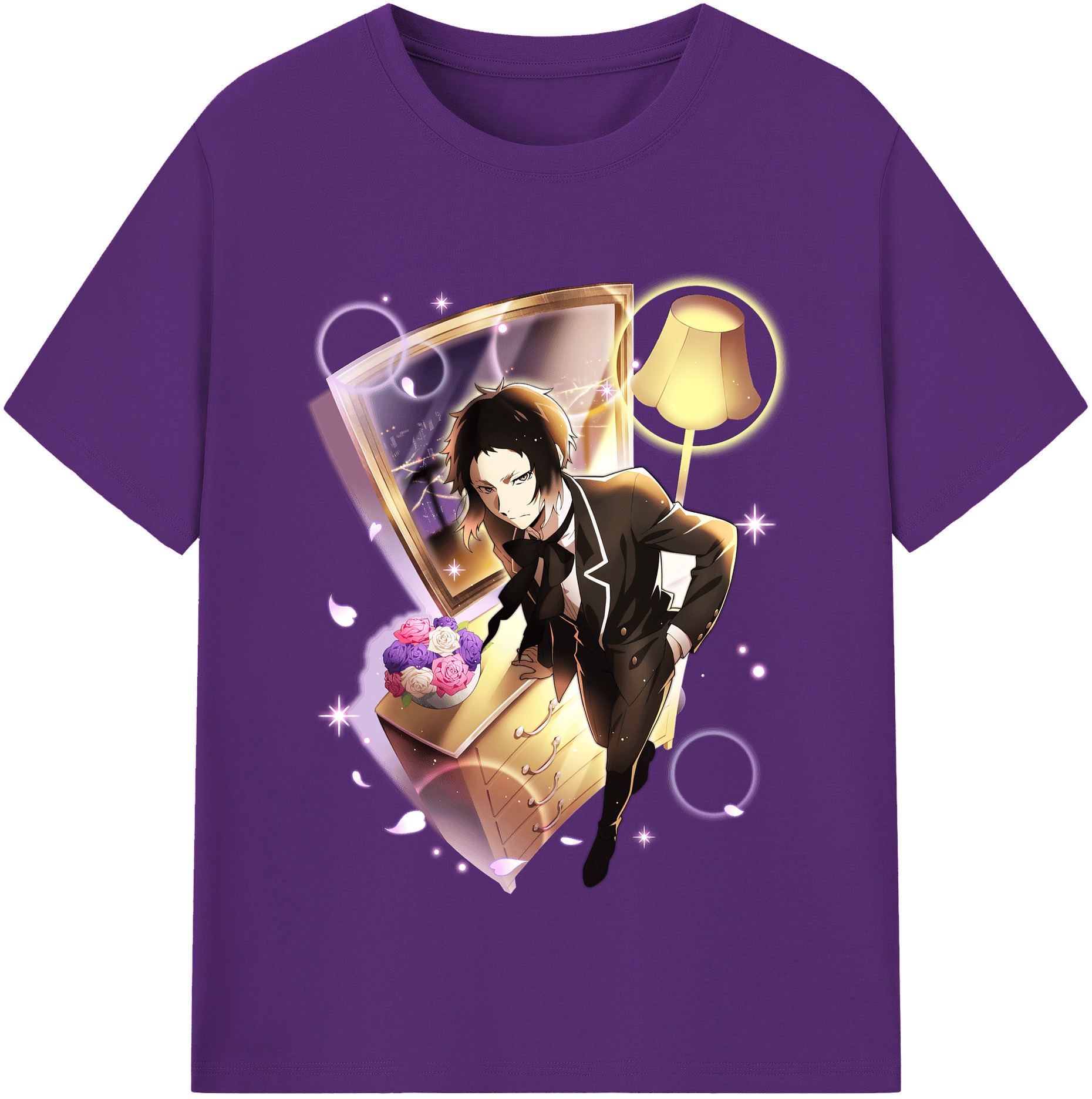 （画像用） 文豪ストレイドッグス Bungo Stray Dogs 綿100％半袖Tシャツ（フロントプリント）