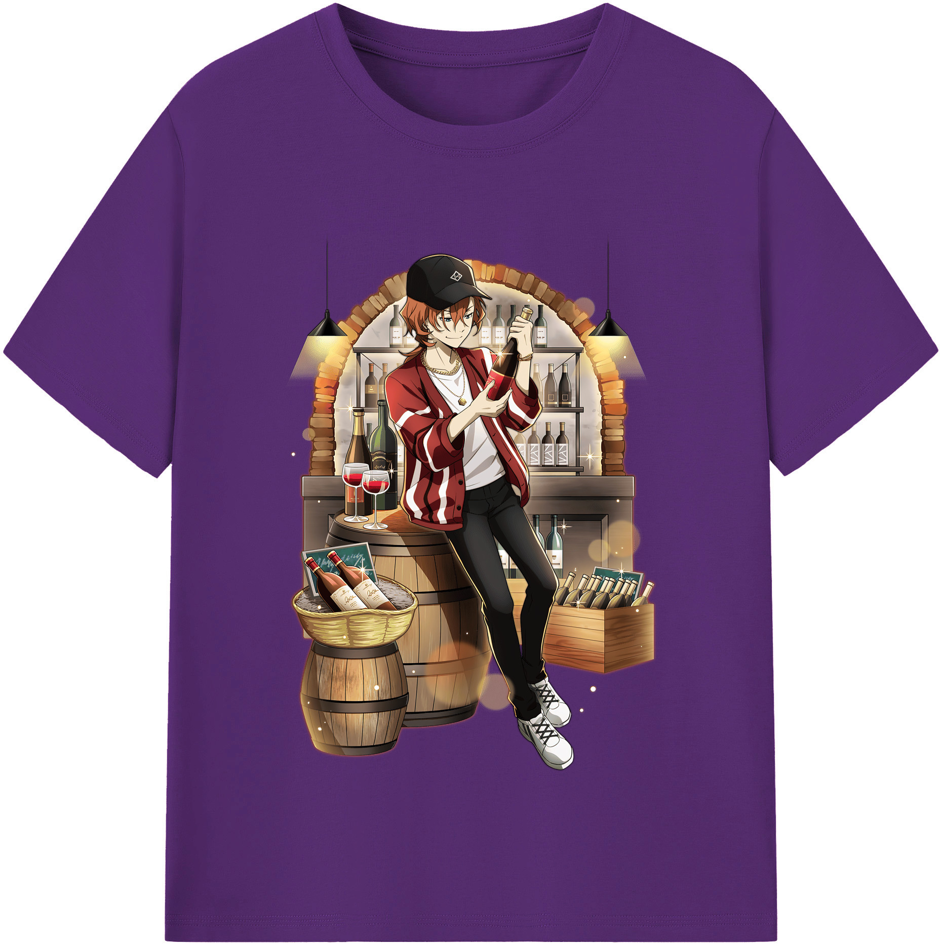 （画像用） 文豪ストレイドッグス Bungo Stray Dogs 綿100％半袖Tシャツ（フロントプリント）