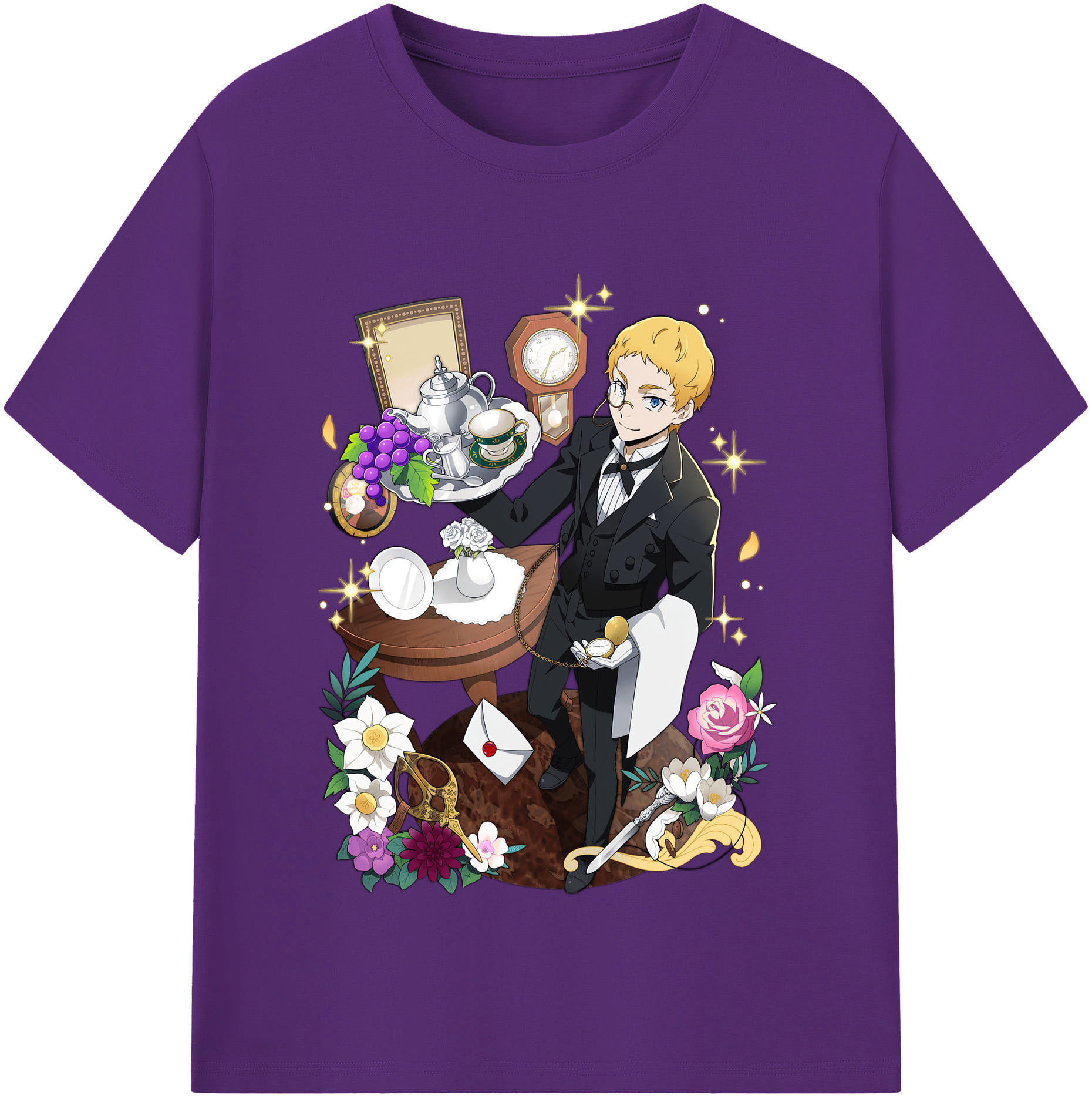 （画像用） 文豪ストレイドッグス Bungo Stray Dogs 綿100％半袖Tシャツ（フロントプリント）