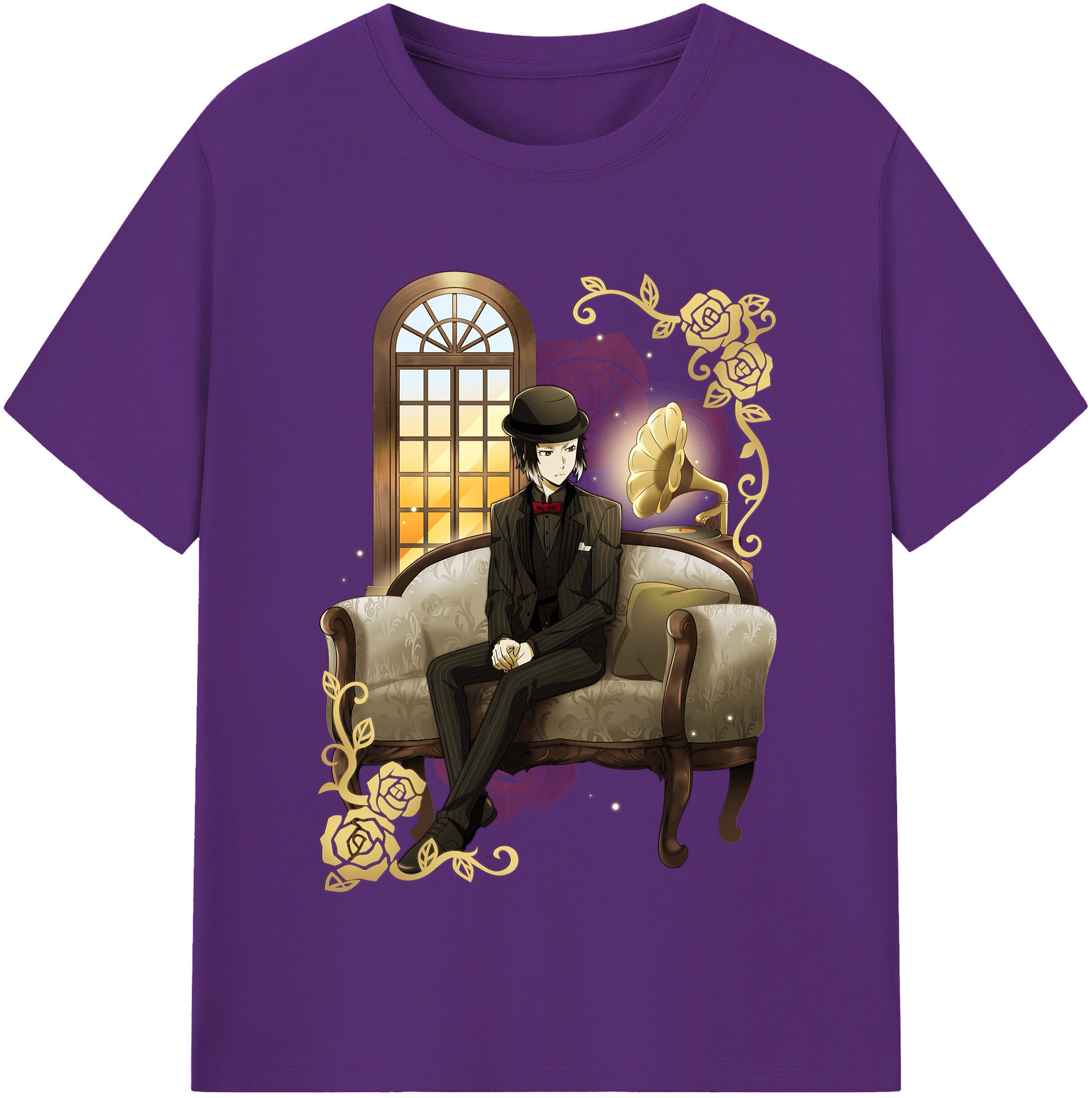 （画像用） 文豪ストレイドッグス Bungo Stray Dogs 綿100％半袖Tシャツ（フロントプリント）