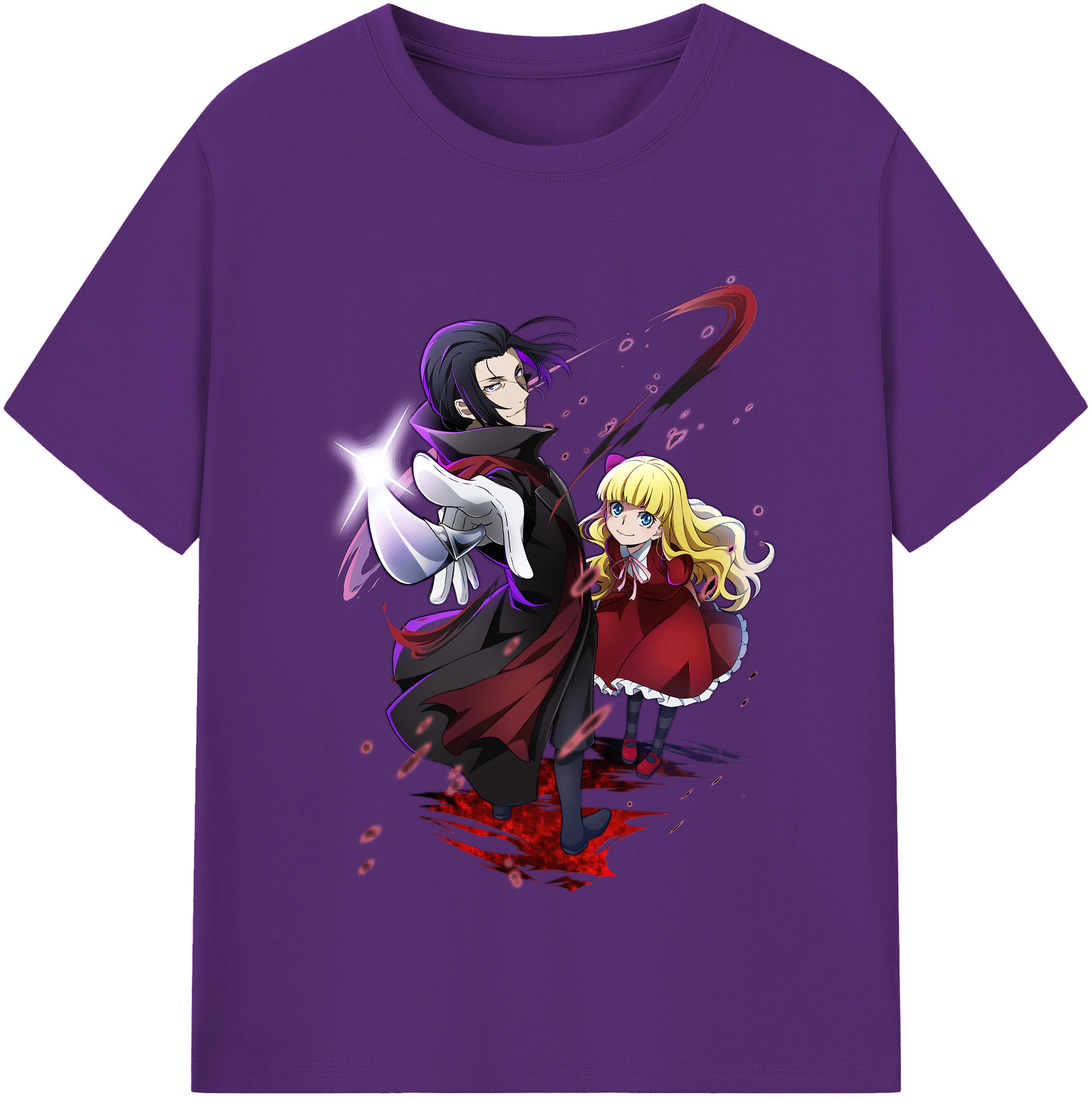 （画像用） 文豪ストレイドッグス Bungo Stray Dogs 綿100％半袖Tシャツ（フロントプリント）