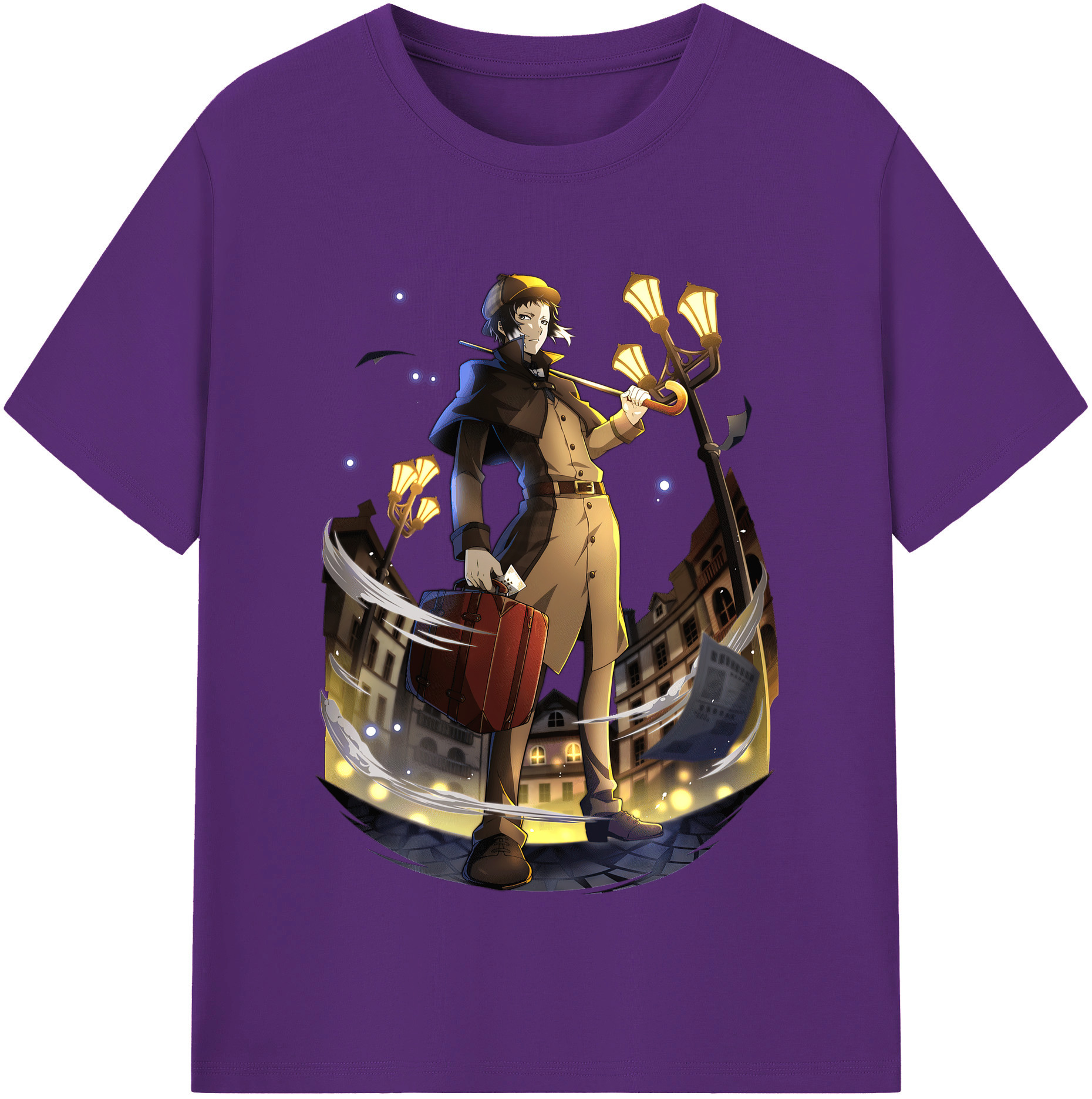 （画像用） 文豪ストレイドッグス Bungo Stray Dogs 綿100％半袖Tシャツ（フロントプリント）
