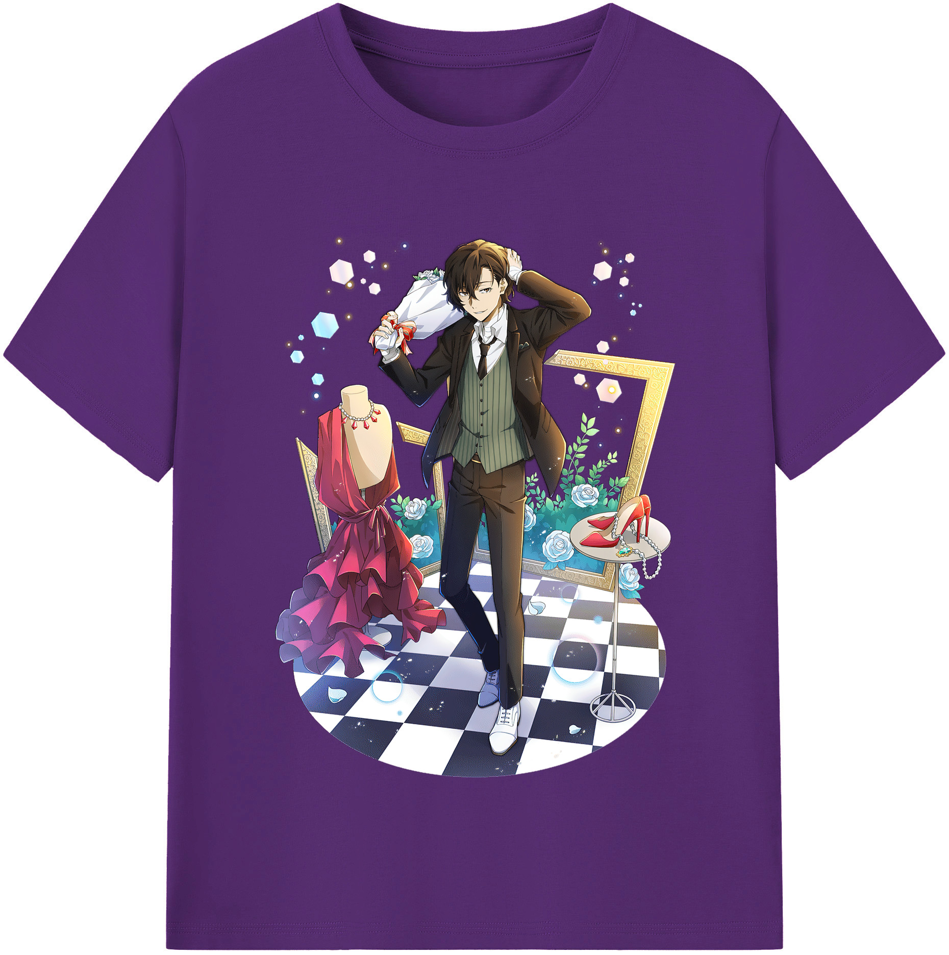 （画像用） 文豪ストレイドッグス Bungo Stray Dogs 綿100％半袖Tシャツ（フロントプリント）