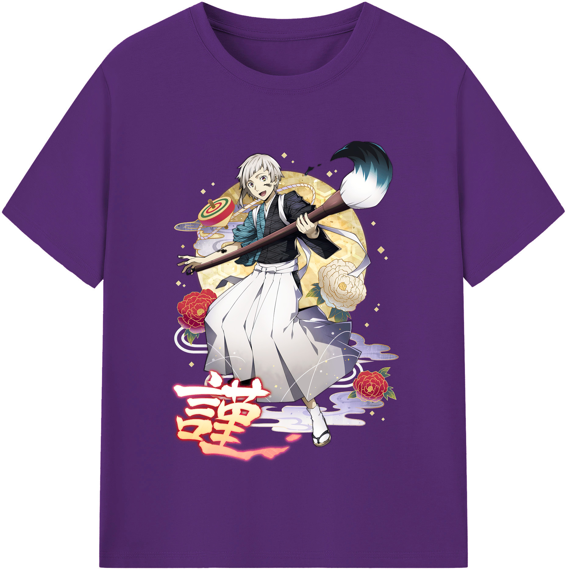 （画像用） 文豪ストレイドッグス Bungo Stray Dogs 綿100％半袖Tシャツ（フロントプリント）