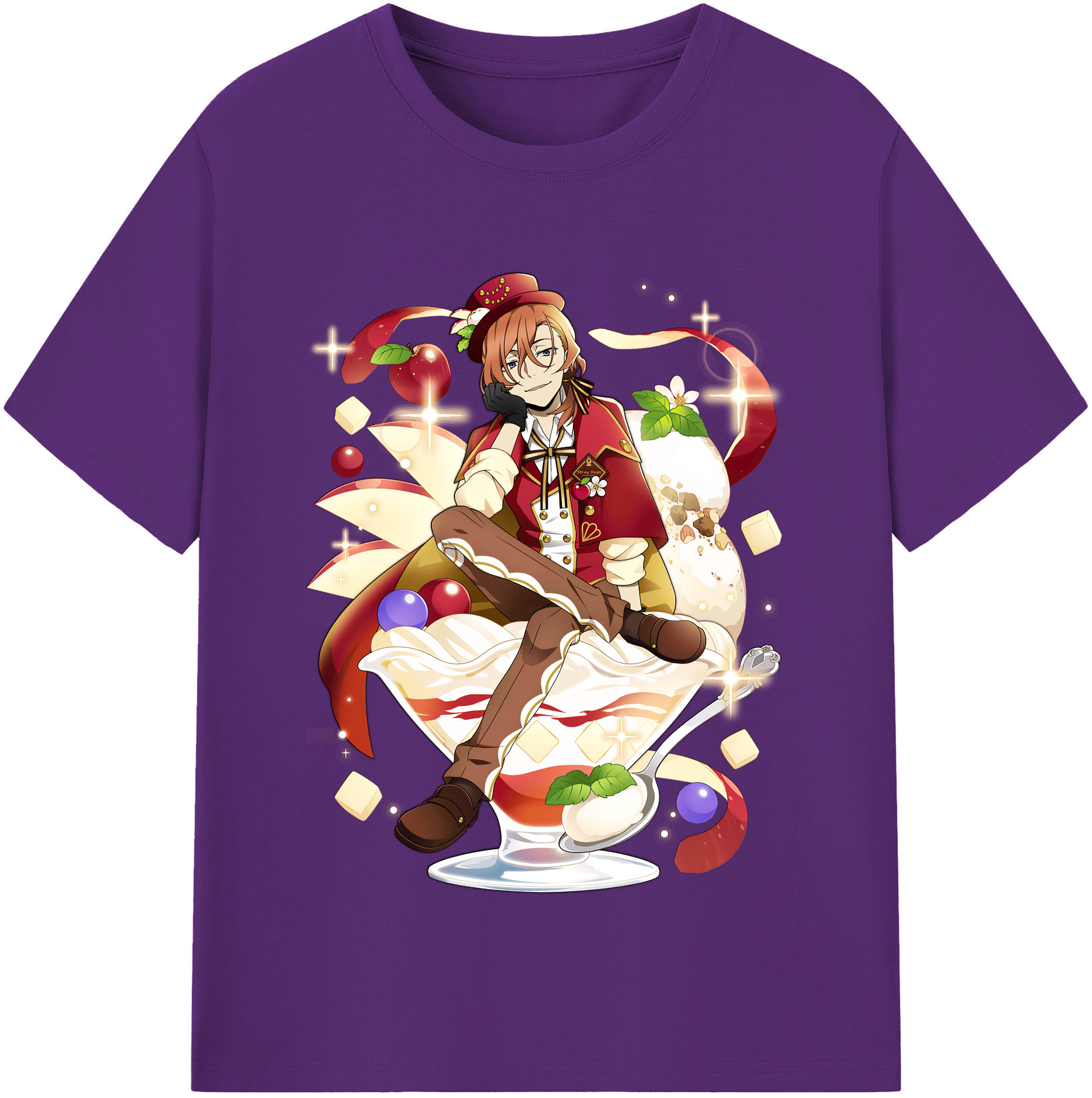（画像用） 文豪ストレイドッグス Bungo Stray Dogs 綿100％半袖Tシャツ（フロントプリント）