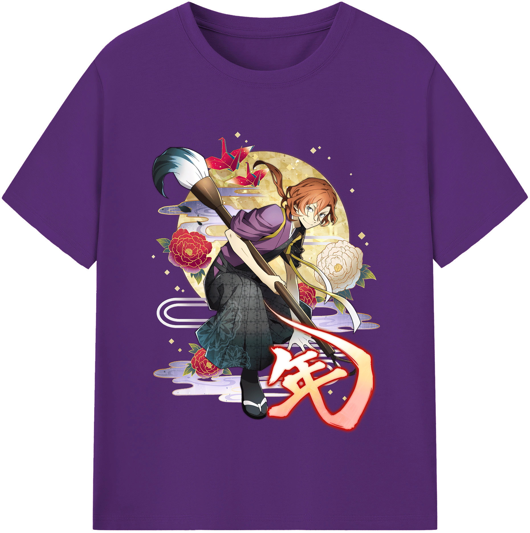 （画像用） 文豪ストレイドッグス Bungo Stray Dogs 綿100％半袖Tシャツ（フロントプリント）