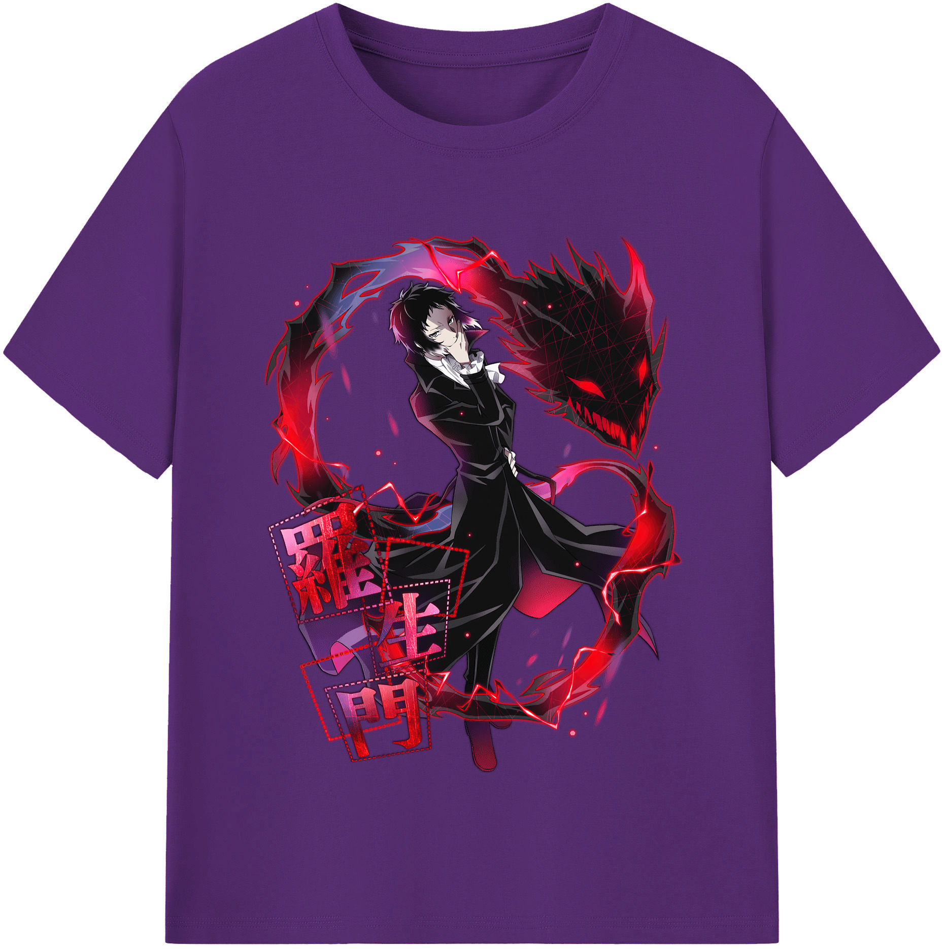 （画像用） 文豪ストレイドッグス Bungo Stray Dogs 綿100％半袖Tシャツ（フロントプリント）