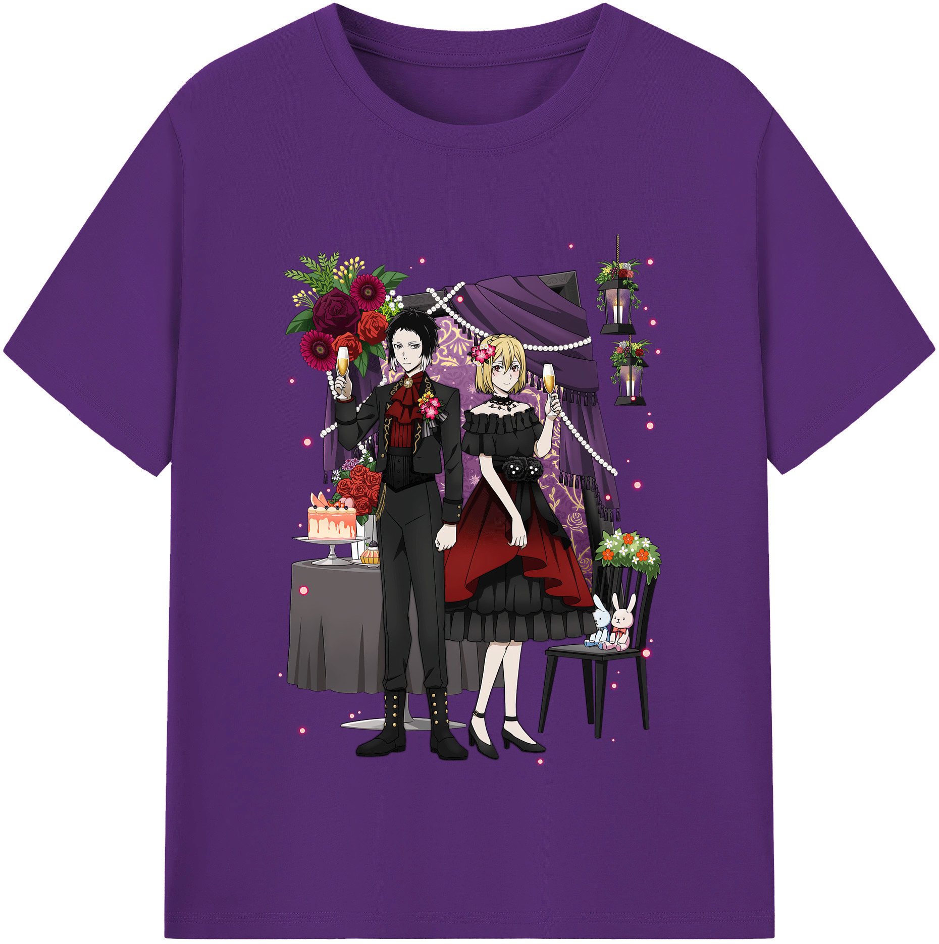 （画像用） 文豪ストレイドッグス Bungo Stray Dogs 綿100％半袖Tシャツ（フロントプリント）