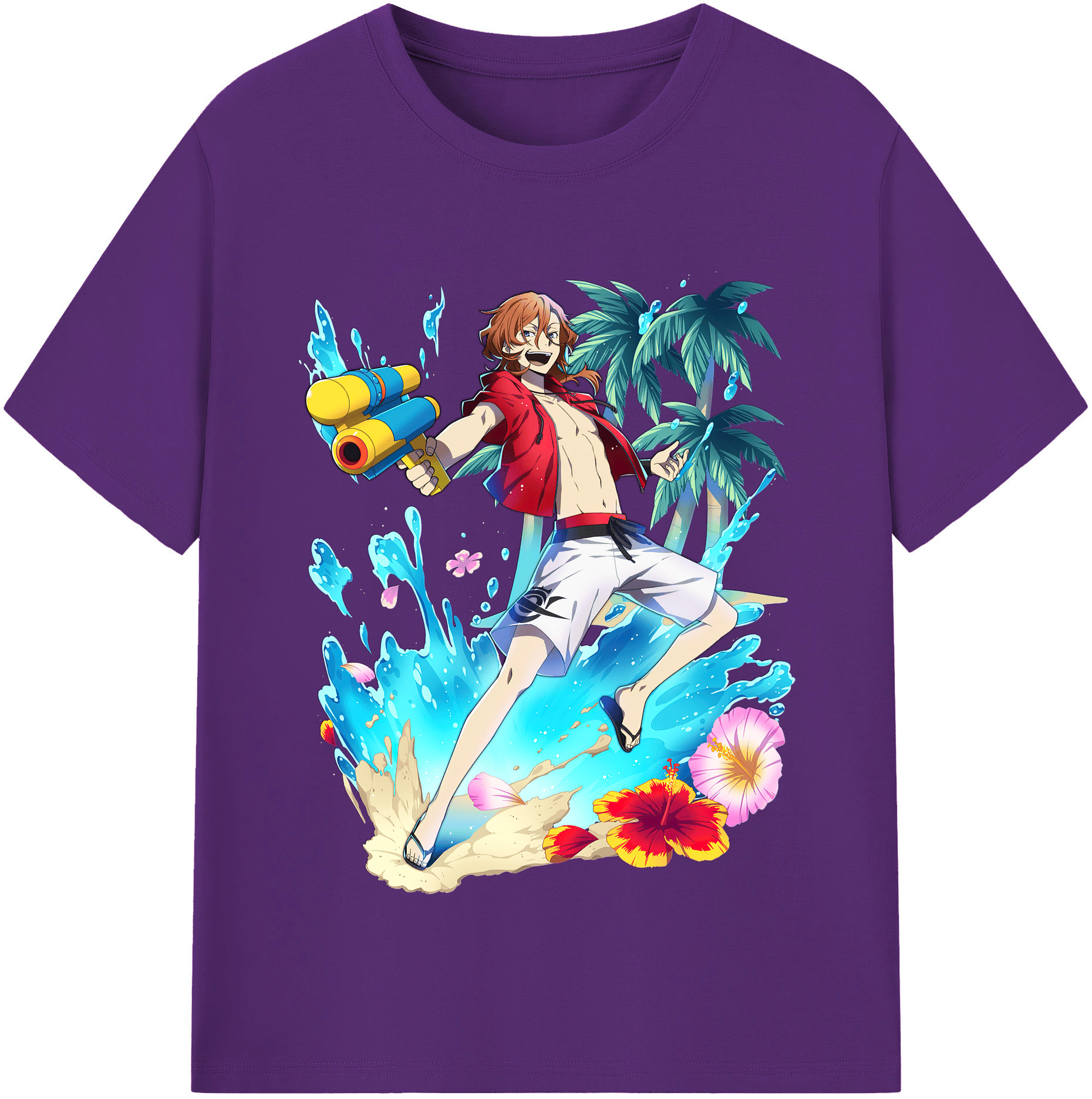 （画像用） 文豪ストレイドッグス Bungo Stray Dogs 綿100％半袖Tシャツ（フロントプリント）