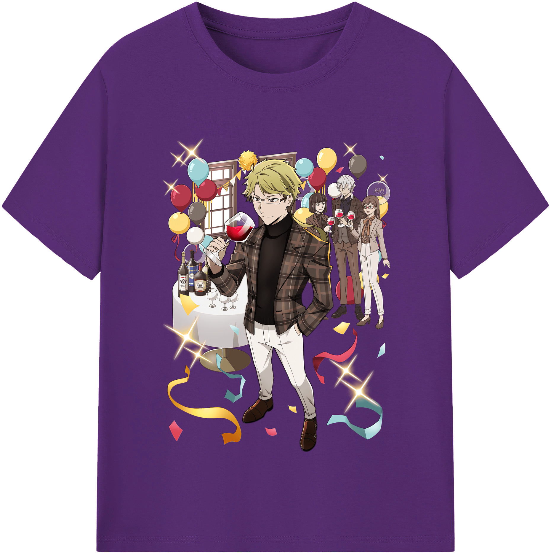 （画像用） 文豪ストレイドッグス Bungo Stray Dogs 綿100％半袖Tシャツ（フロントプリント）