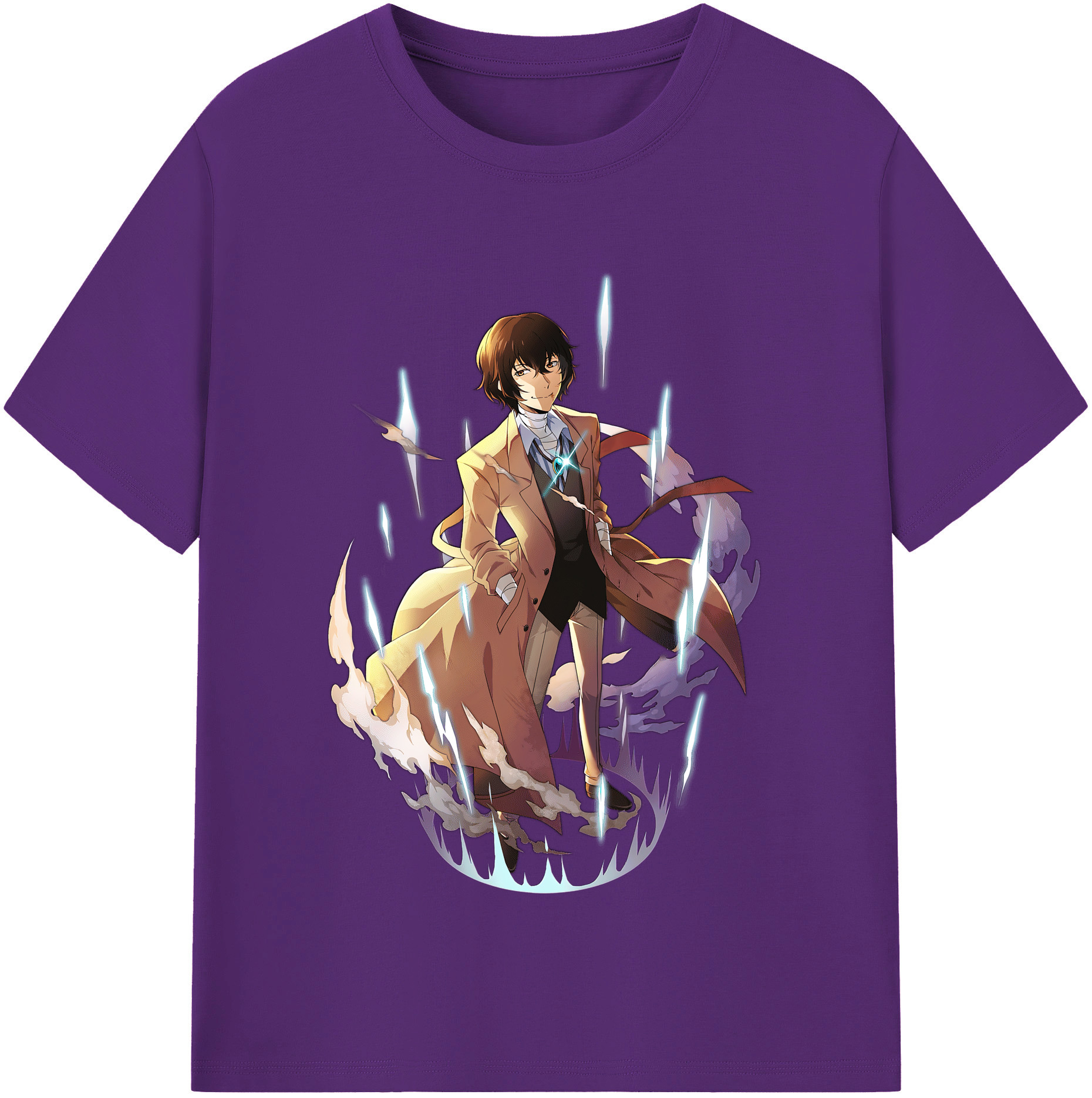 （画像用） 文豪ストレイドッグス Bungo Stray Dogs 綿100％半袖Tシャツ（フロントプリント）