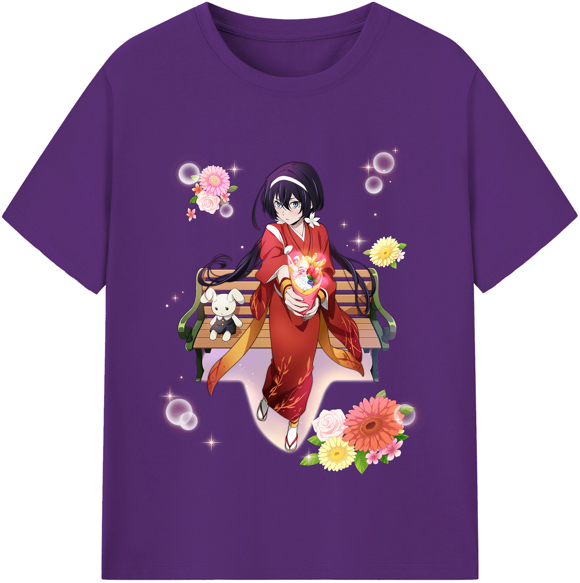 （画像用） 文豪ストレイドッグス Bungo Stray Dogs 綿100％半袖Tシャツ（フロントプリント）