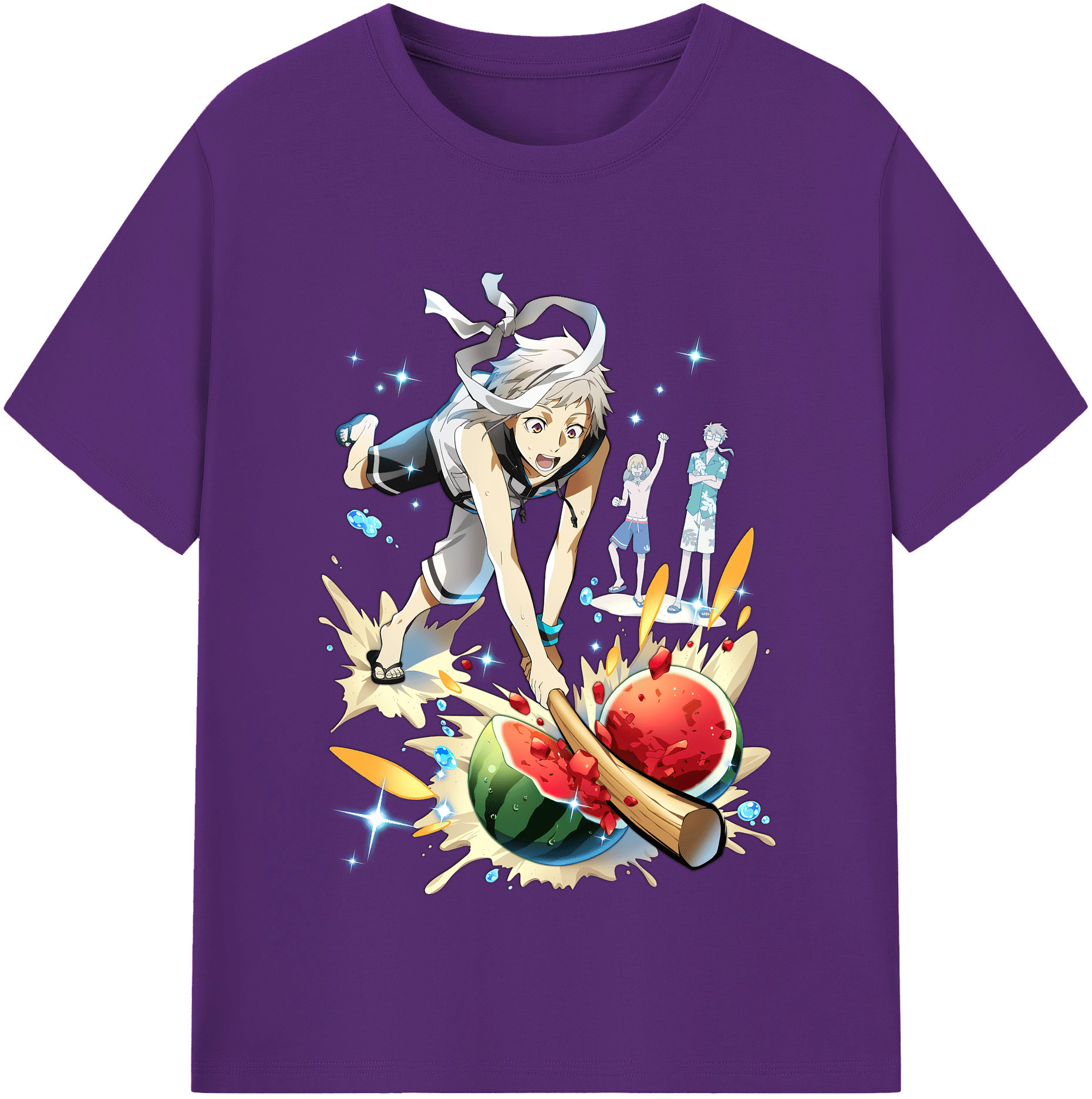 （画像用） 文豪ストレイドッグス Bungo Stray Dogs 綿100％半袖Tシャツ（フロントプリント）