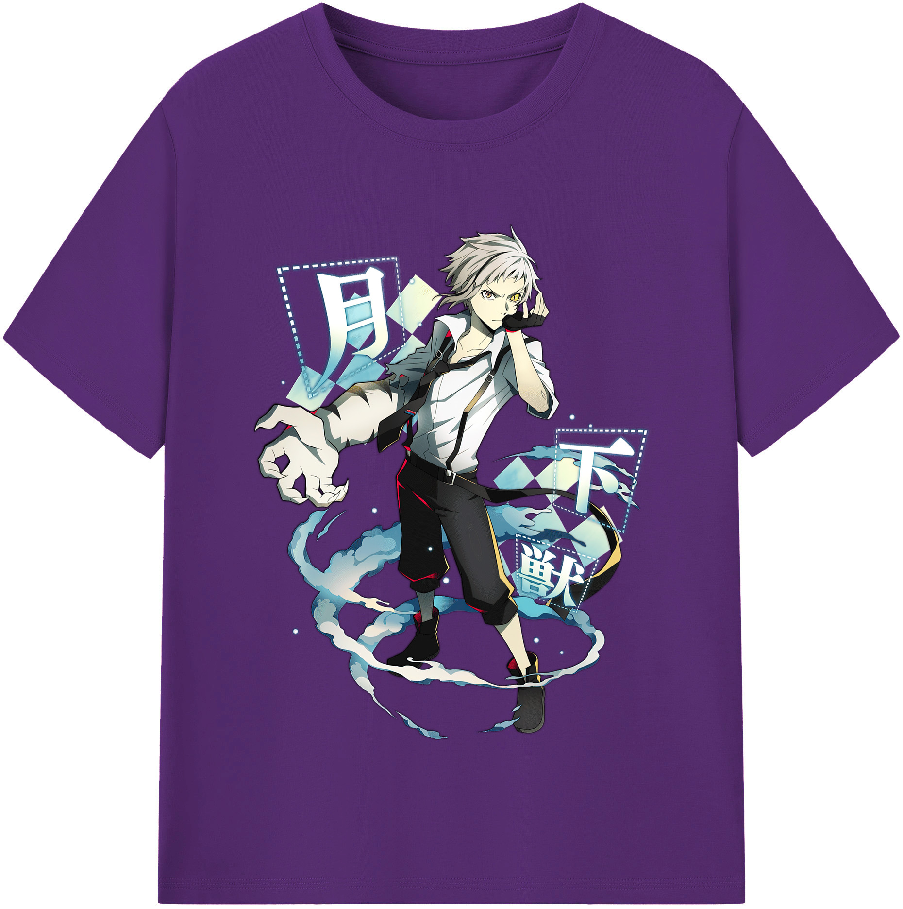（画像用） 文豪ストレイドッグス Bungo Stray Dogs 綿100％半袖Tシャツ（フロントプリント）