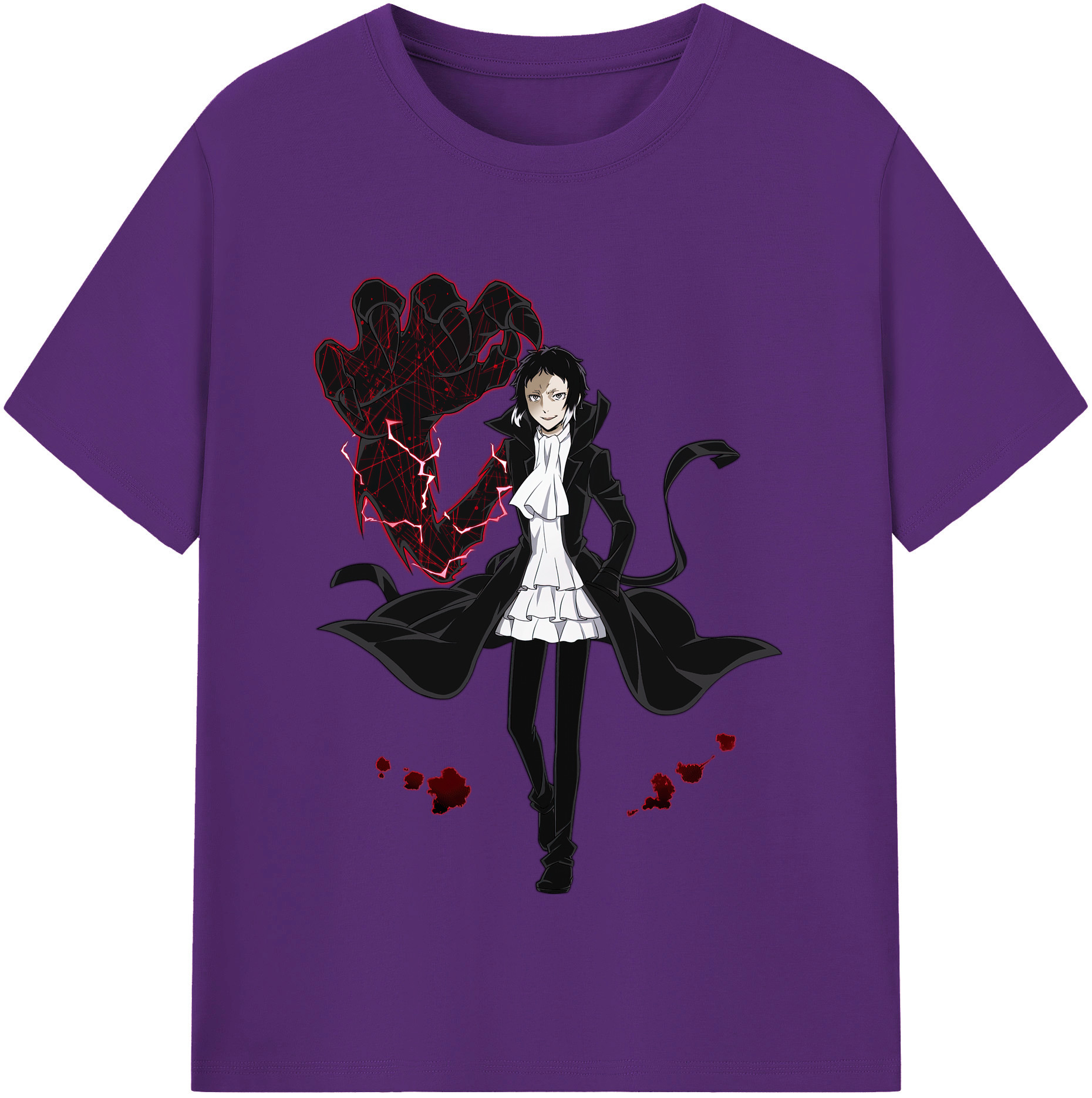 （画像用） 文豪ストレイドッグス Bungo Stray Dogs 綿100％半袖Tシャツ（フロントプリント）