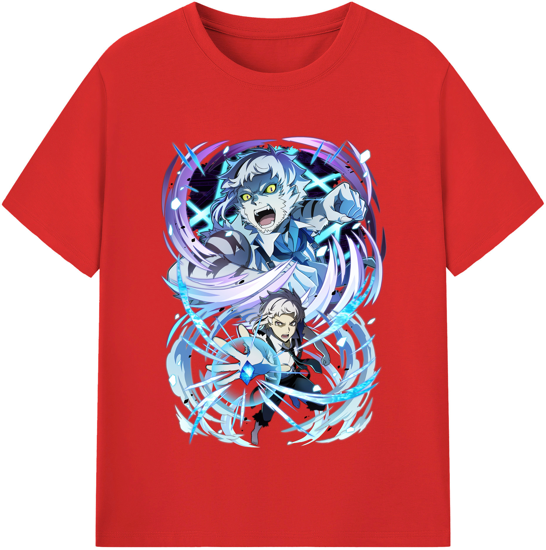 （画像用） 文豪ストレイドッグス Bungo Stray Dogs 綿100％半袖Tシャツ（フロントプリント）